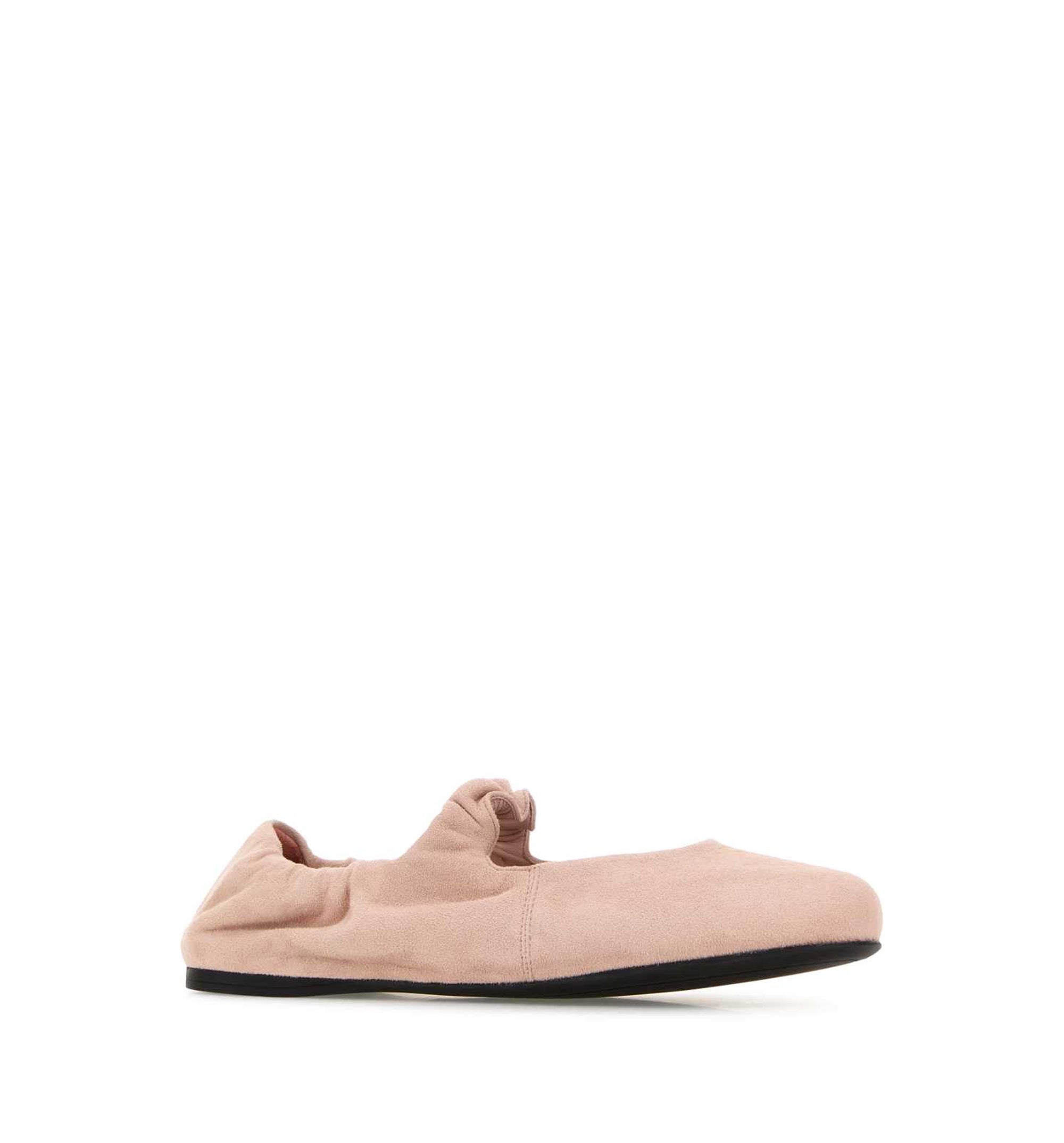 Ruches Suede Ballerinas