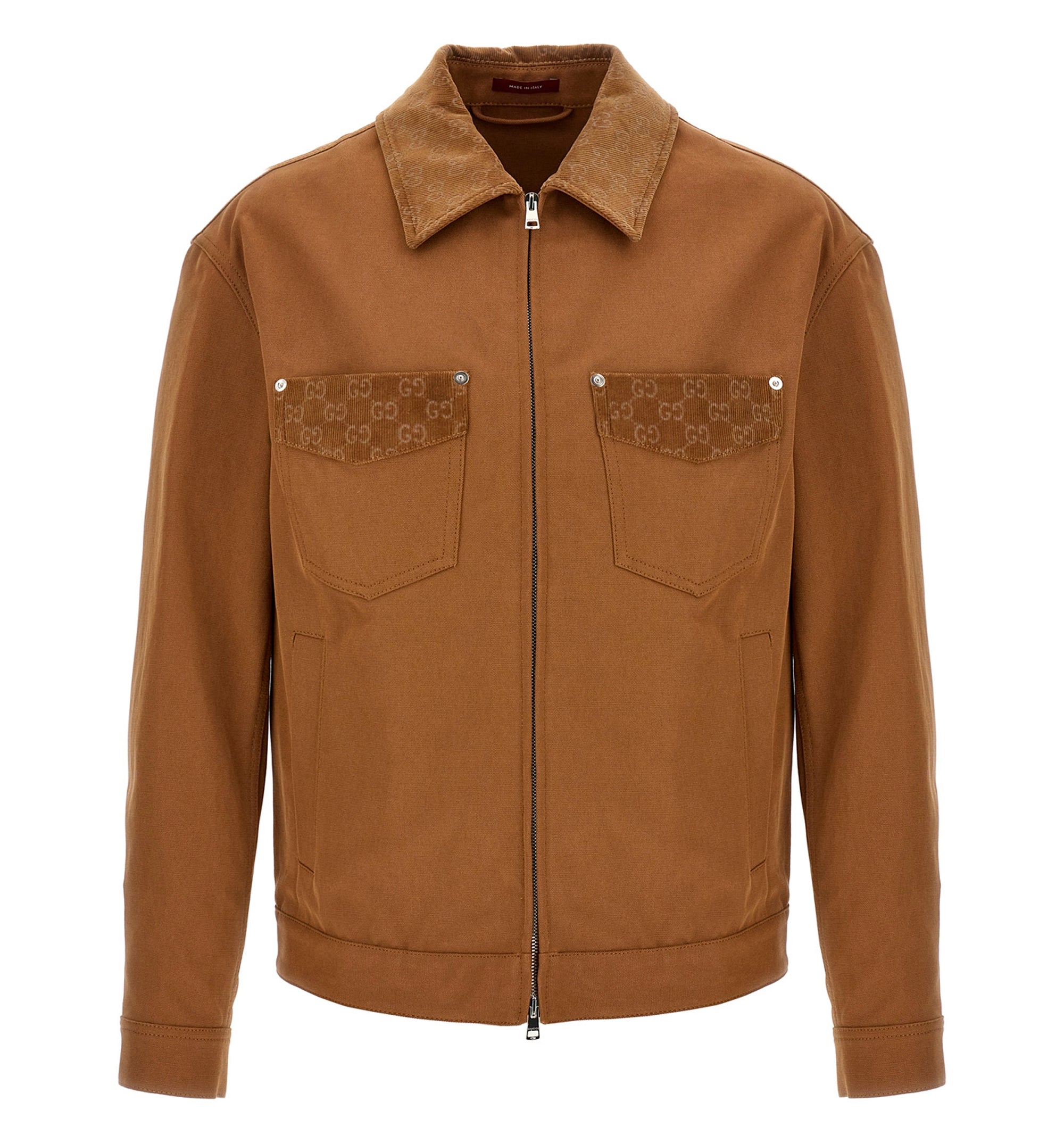 Pocket-details cotton jacket