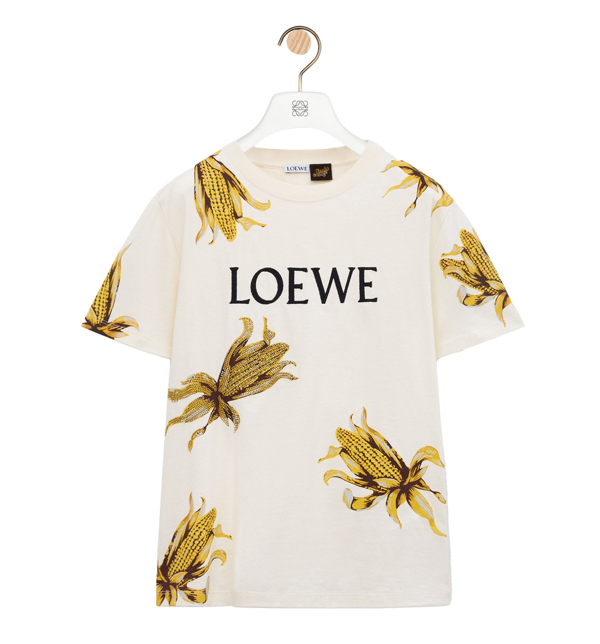 Embellished T-shirt in cotton