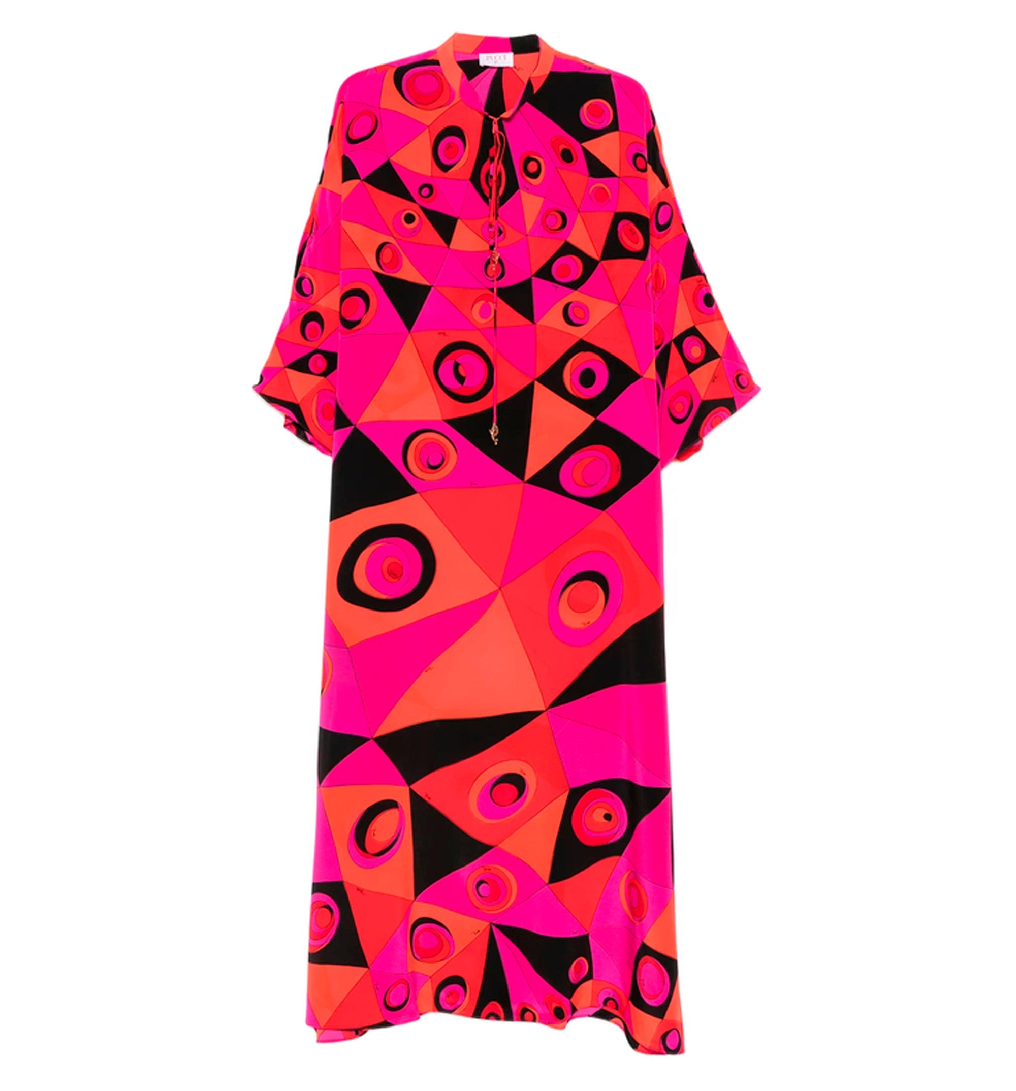 Occhi Print Silk Kaftan