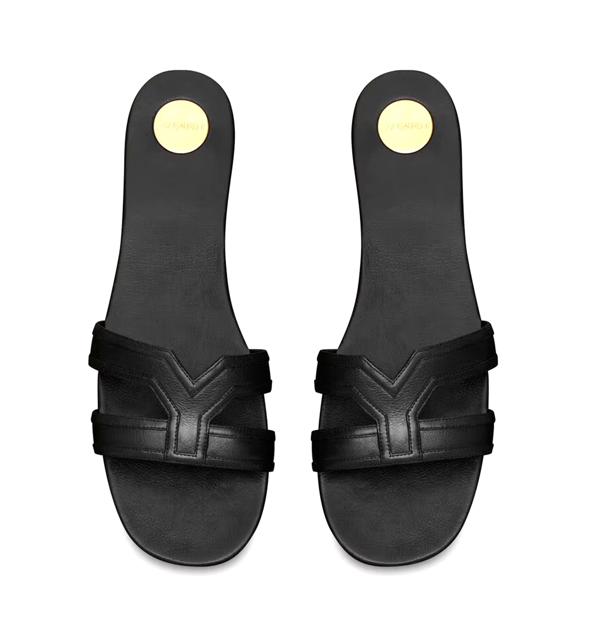 Mabrouka Slides In Smooth Leather