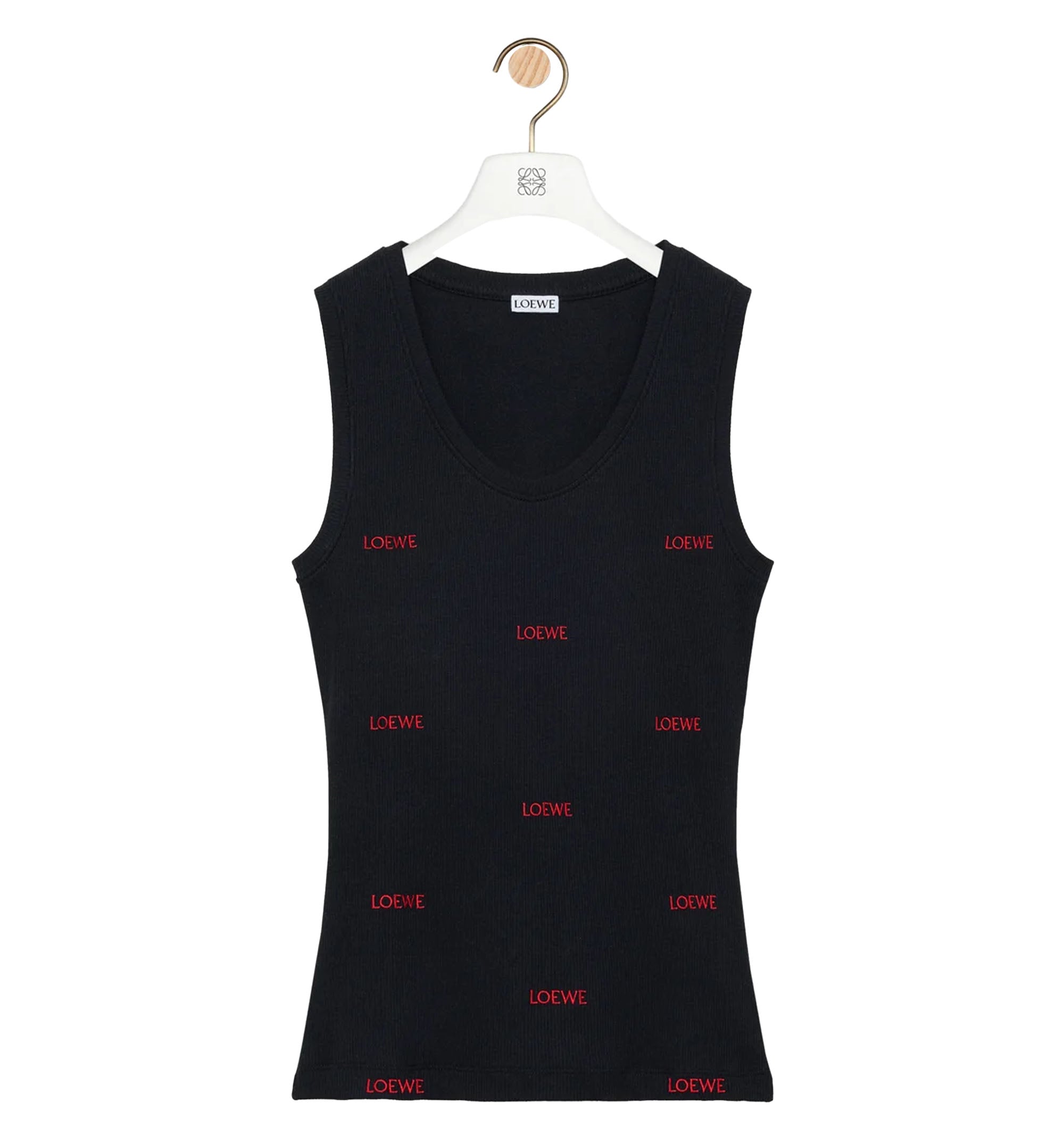 Tank top in stretch cotton