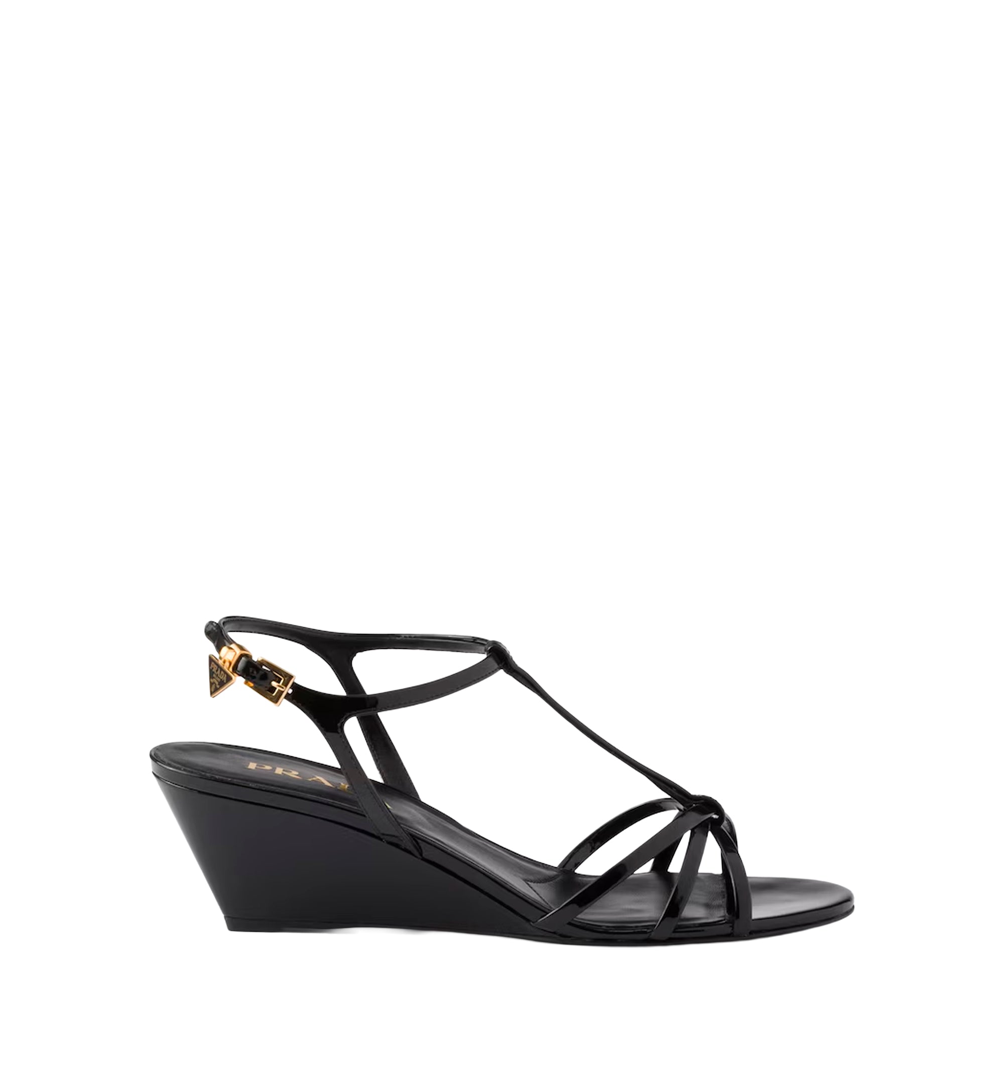 Patent leather sandals