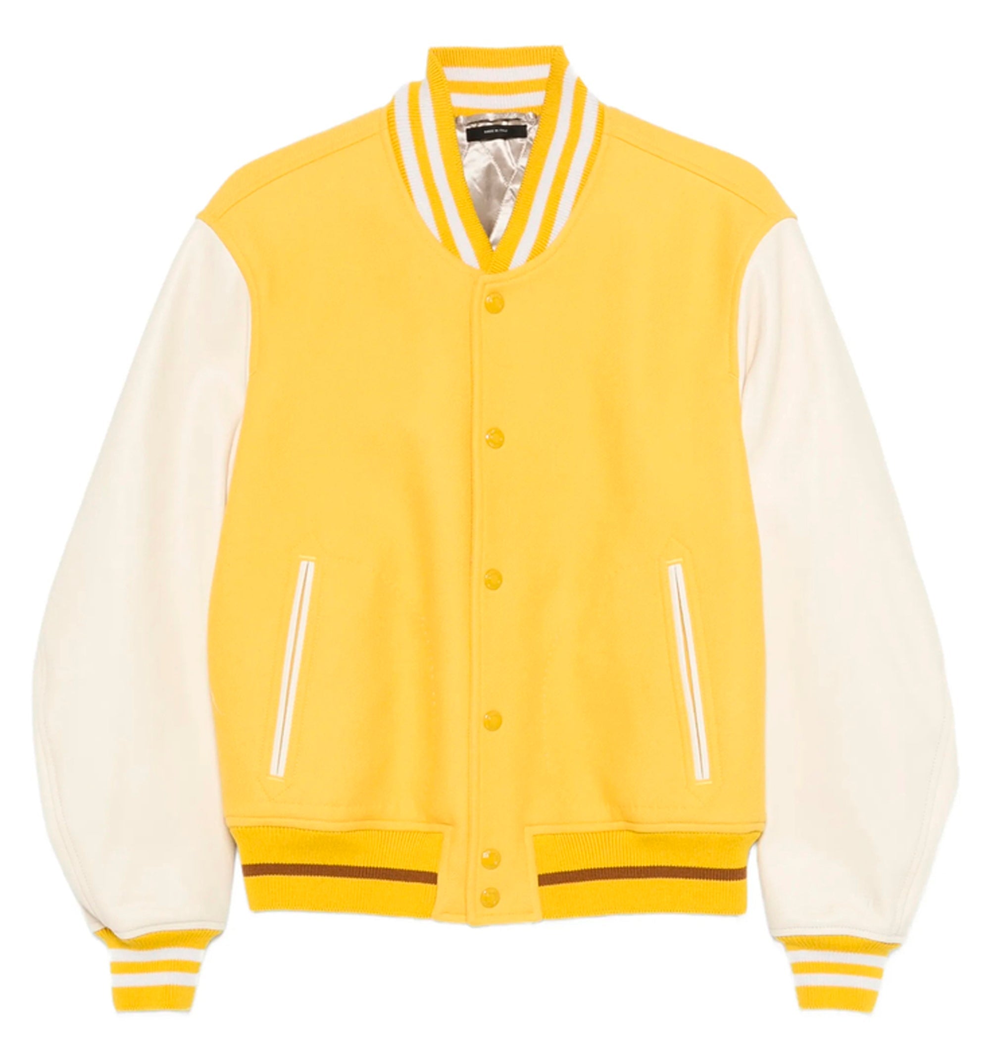 Striped-trim Buttoned Jacket
