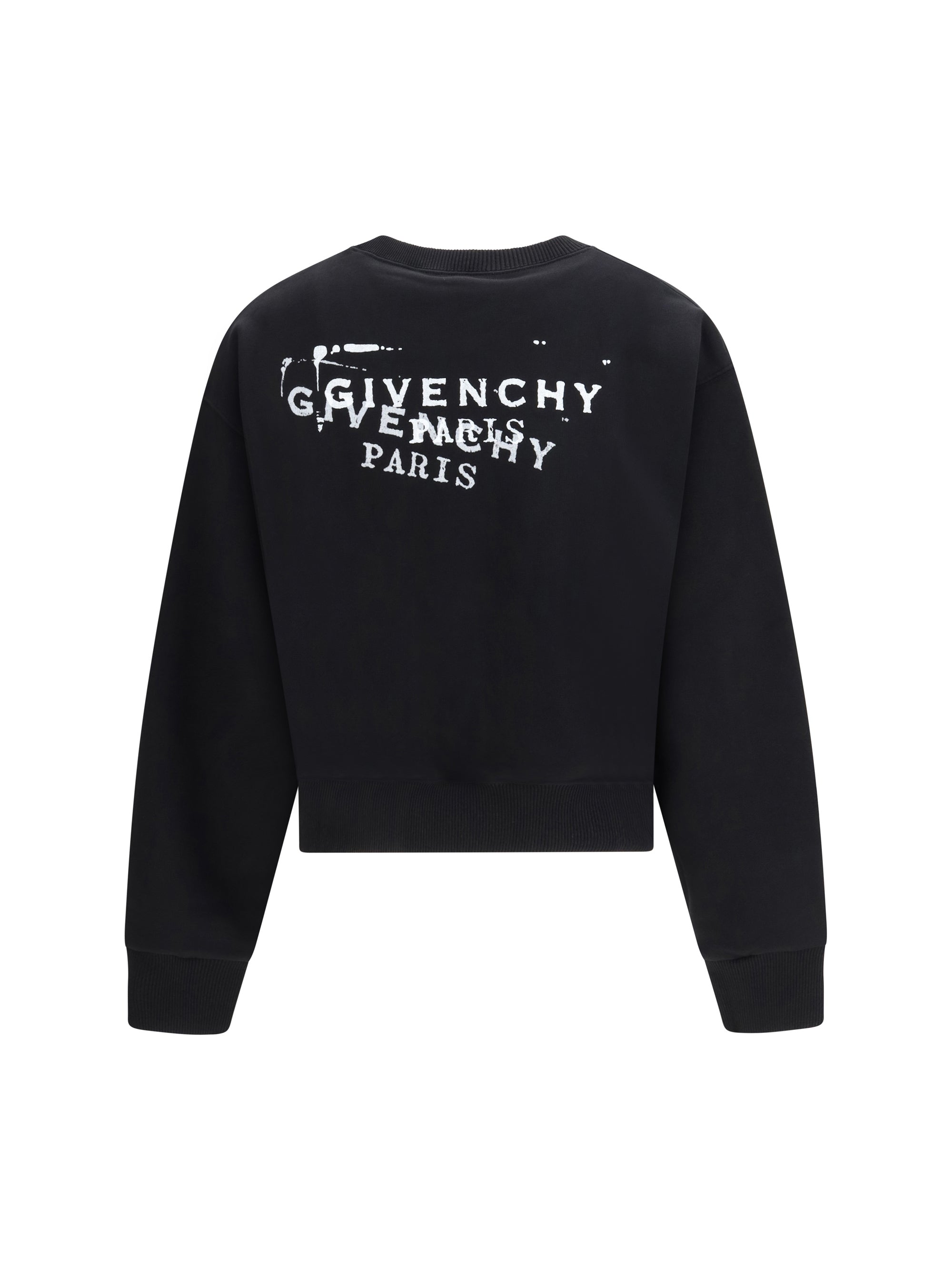 Sweatshirt in Fleece With Givenchy Stamp Print