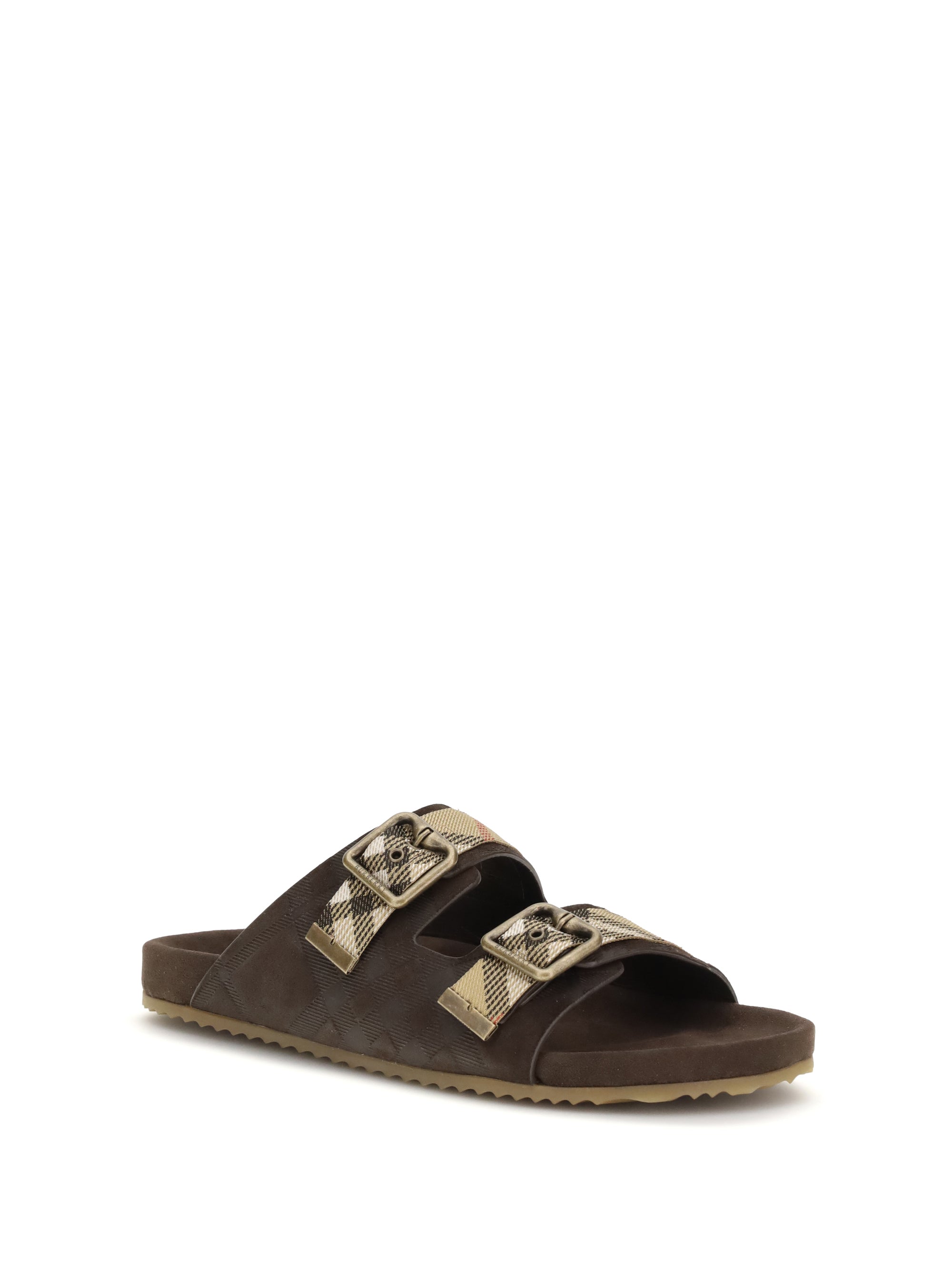 Check suede Urchin Sandals