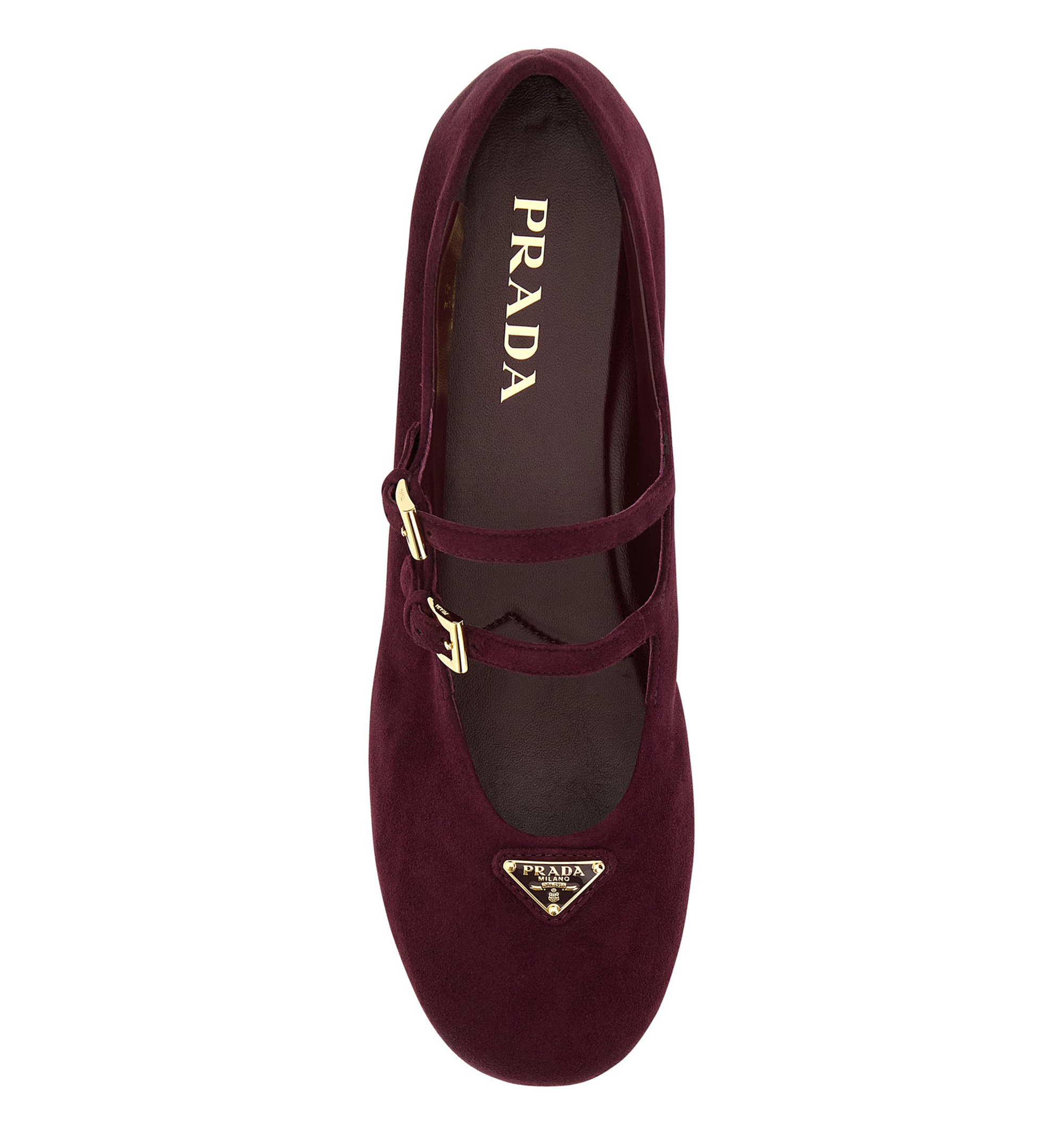 Prada Triangle-Logo Ballerinas