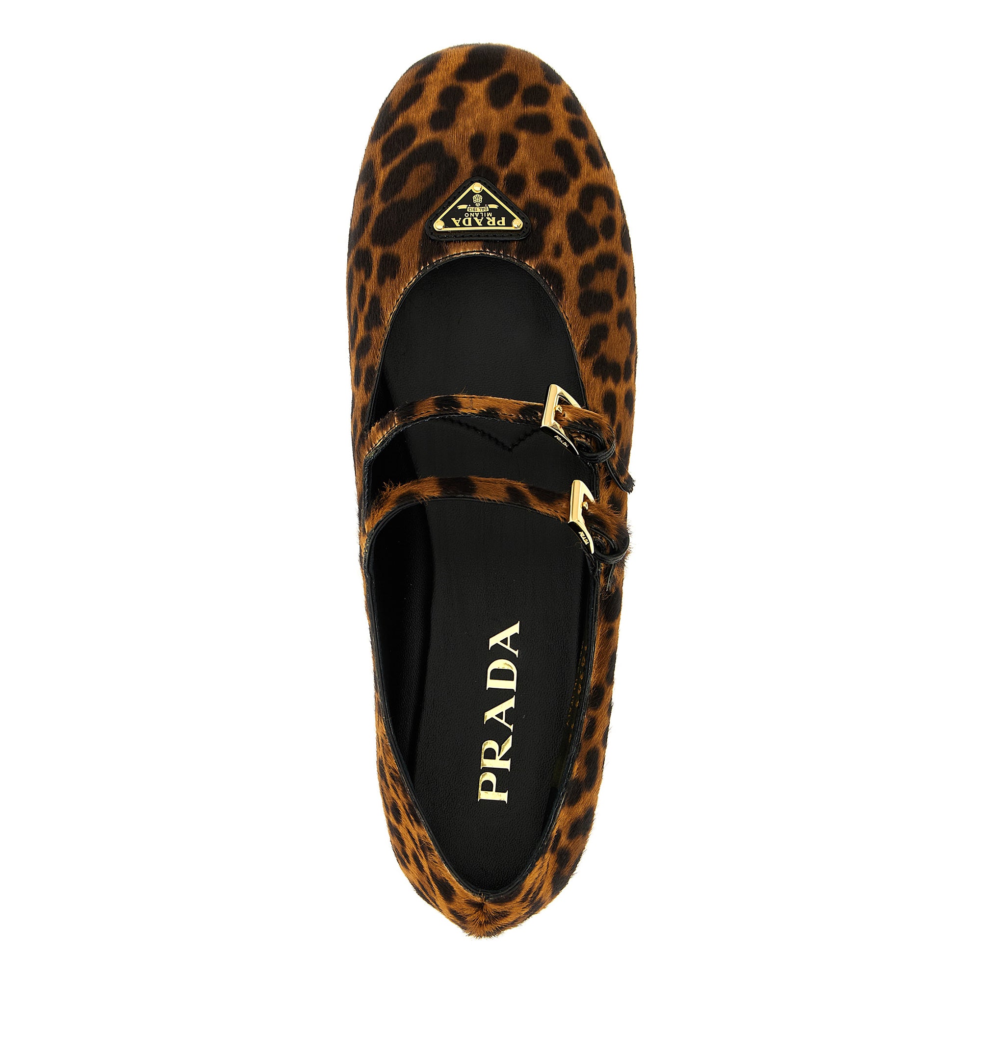 Prada Double Strap Ballet Flats