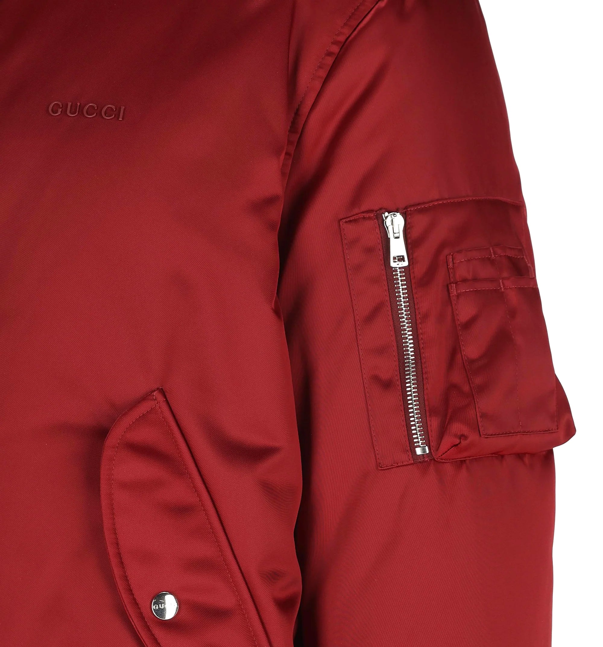 Heavy Nylon Canvas Bomber Jacket