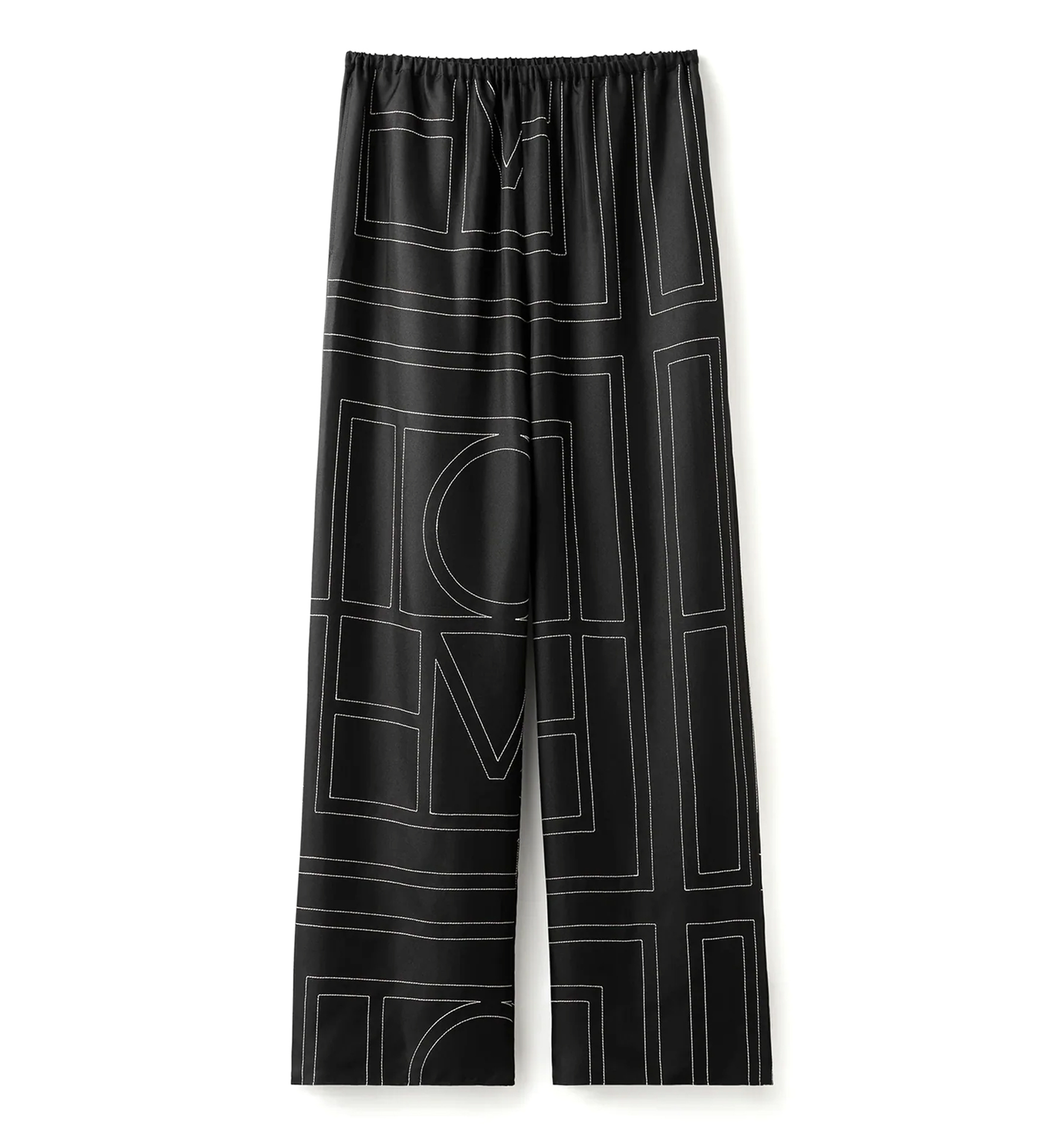 Monogram Silk PJ Pants
