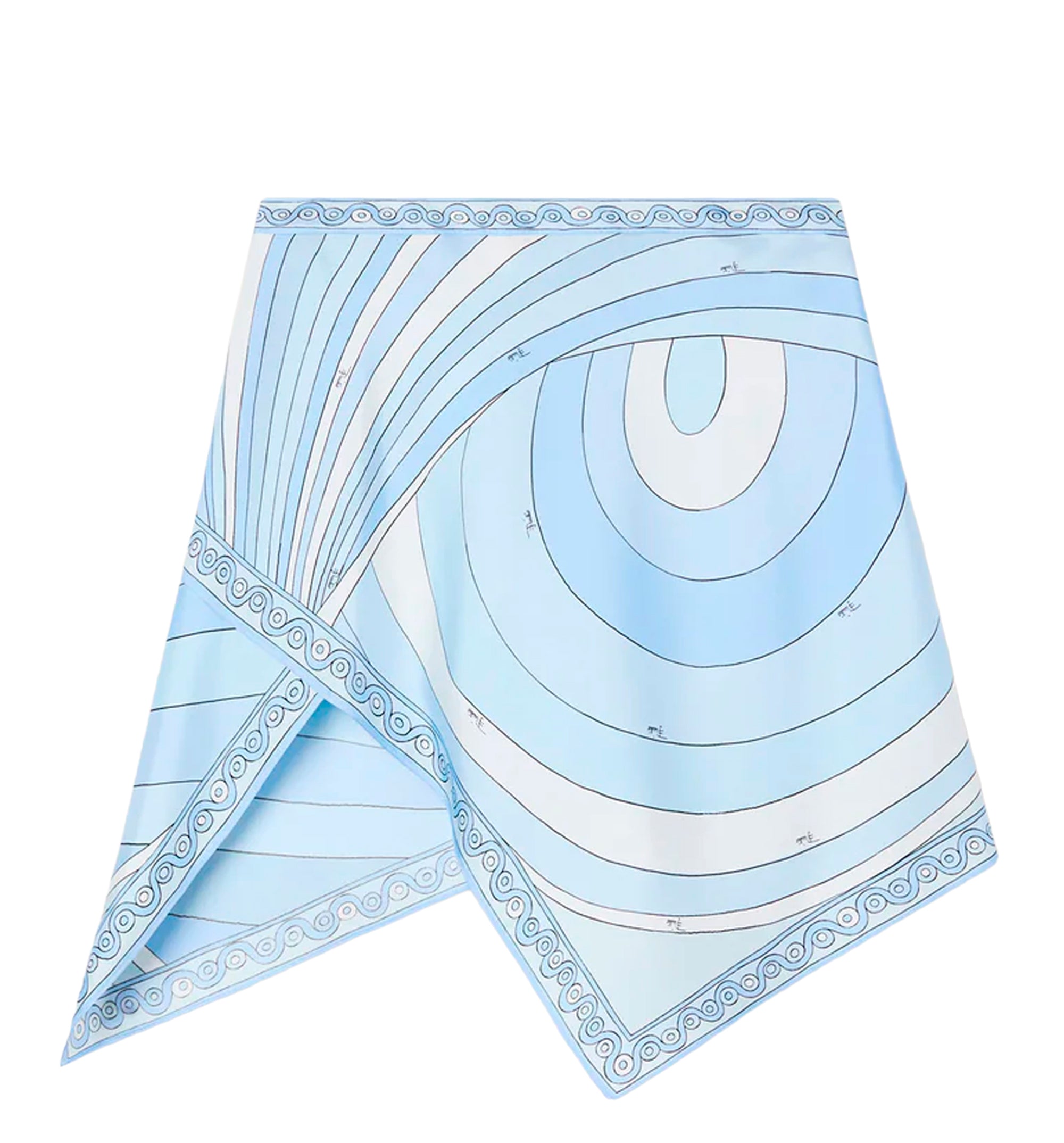Iride Print Silk Scarf Skirt