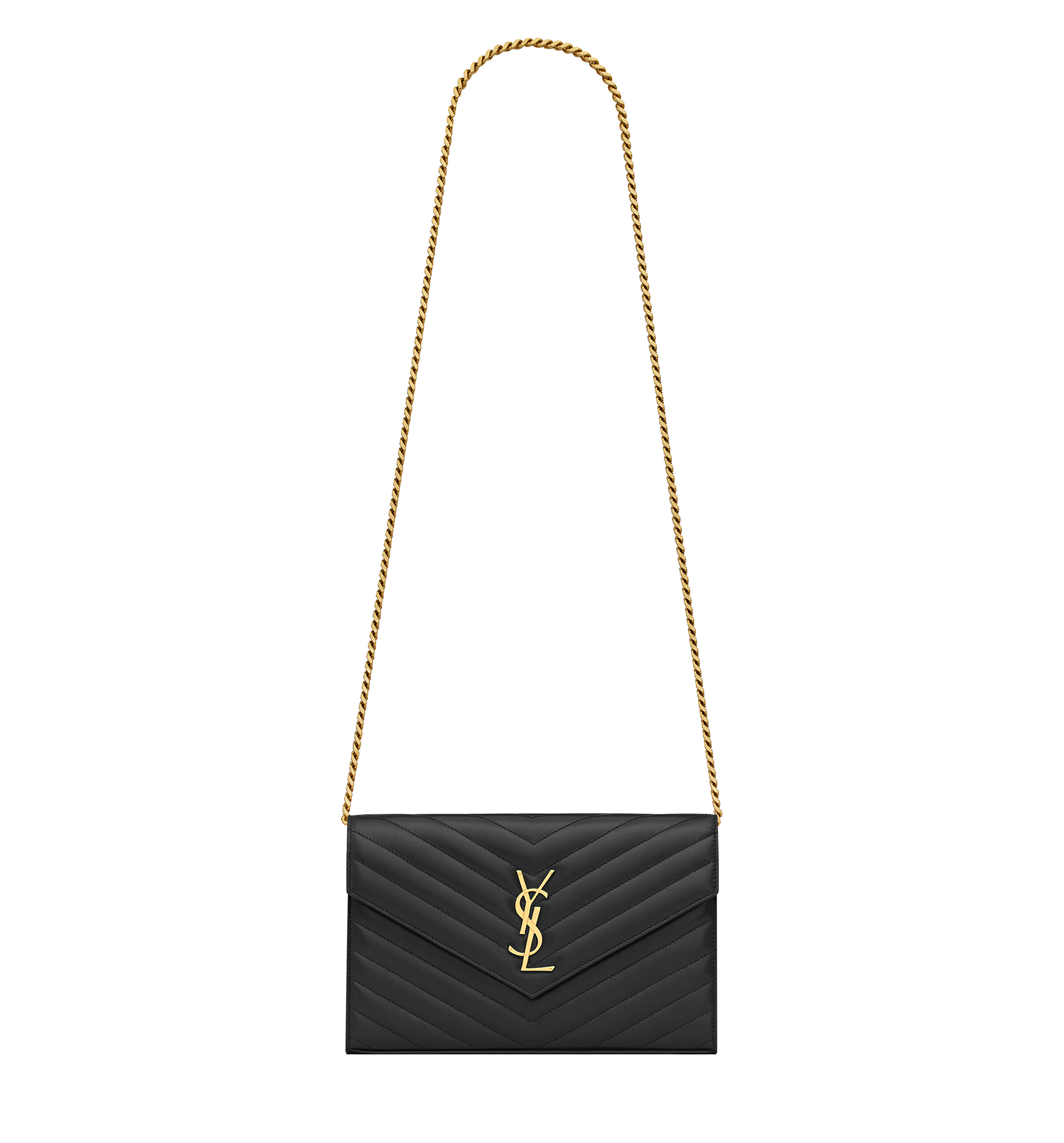 Cassandre Matelassé Chain Wallet in Lambskin