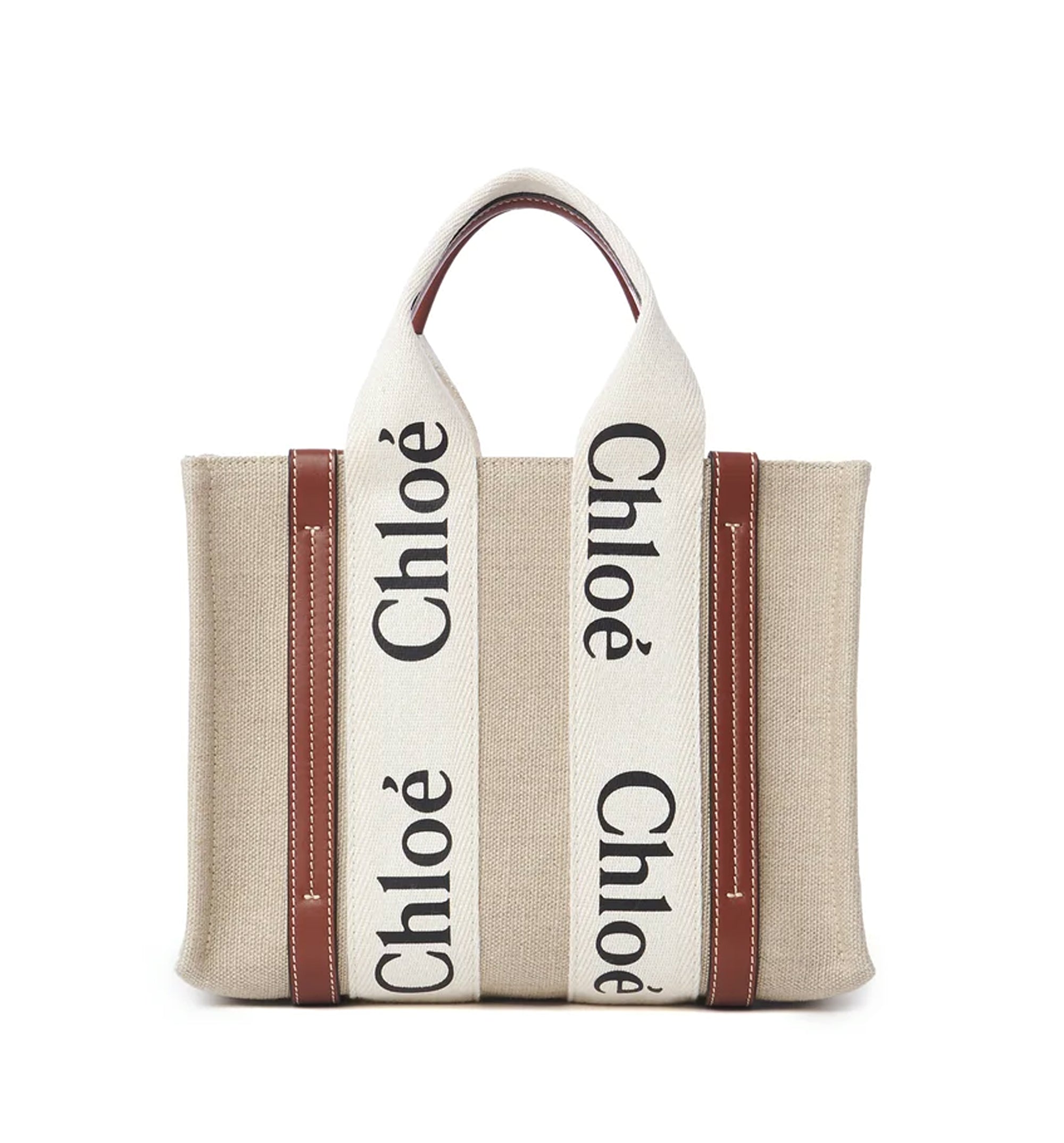 Small Woody Tote Bag In Linen