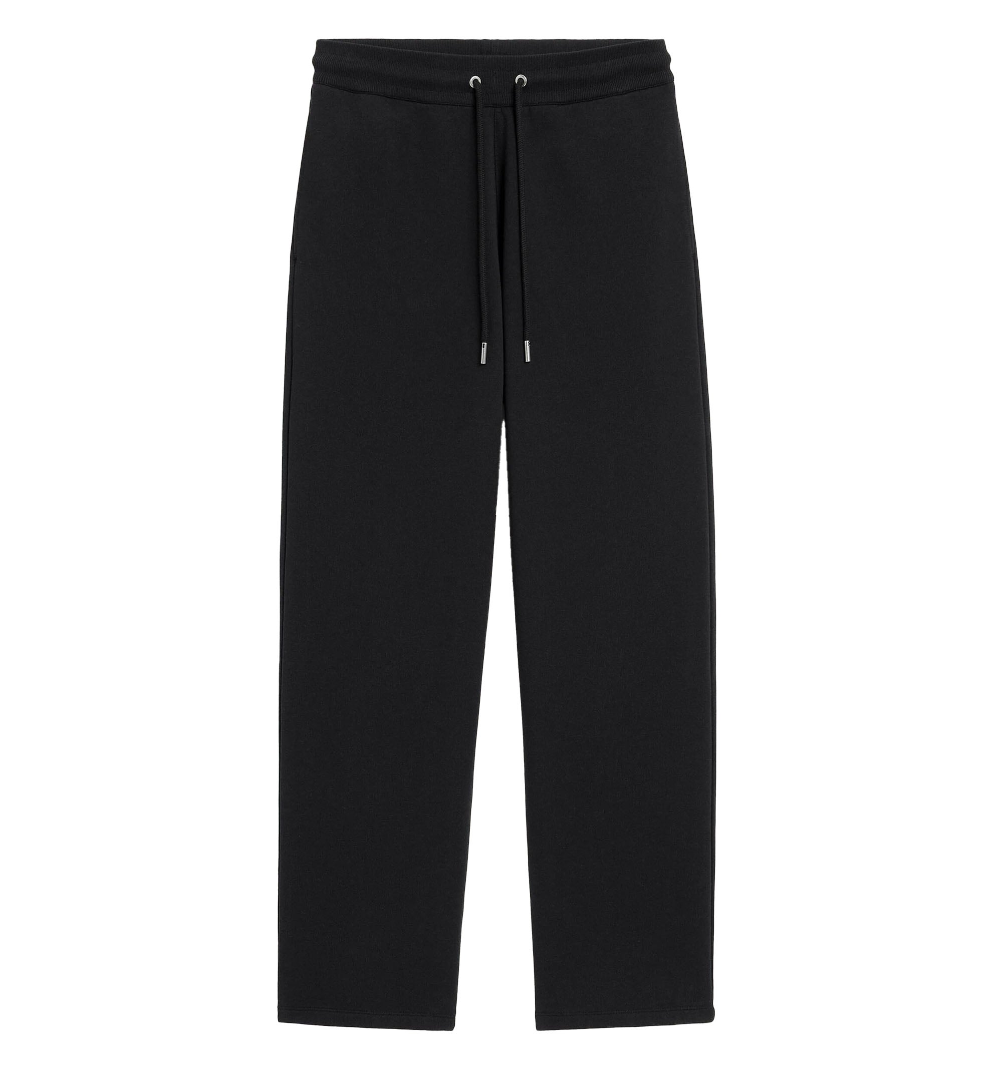 Black cotton track pants with Ami de Coeur