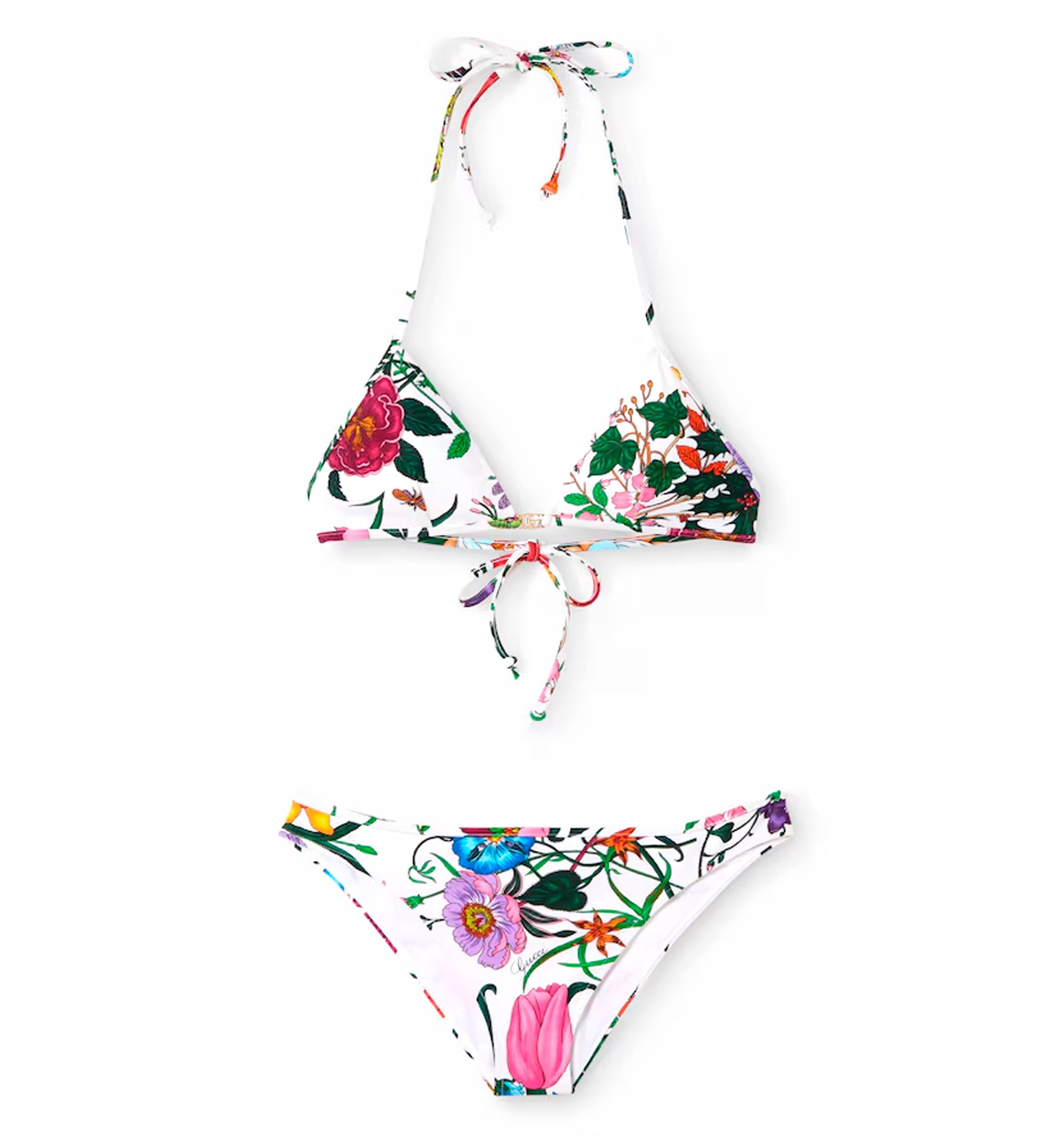 Printed sparkling jersey bikini