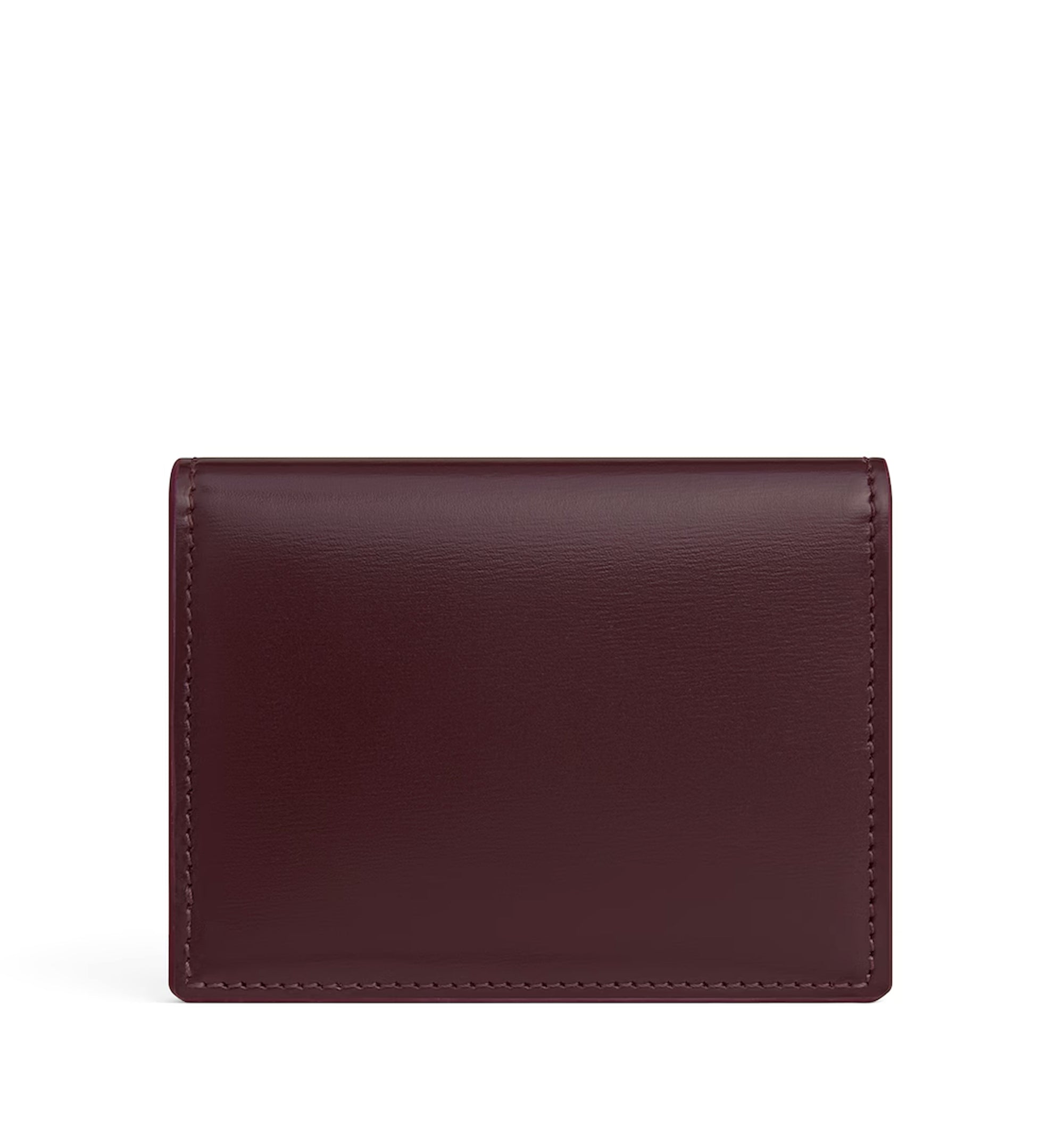 Bi-Fold Card Holder In Shiny Calfskin