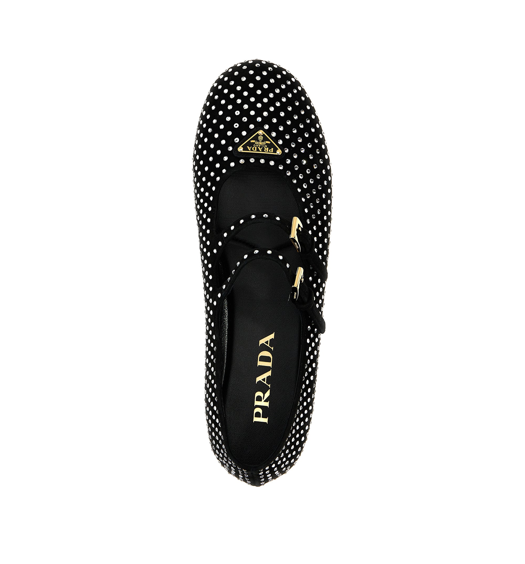 Prada Double Strap Ballet Flats
