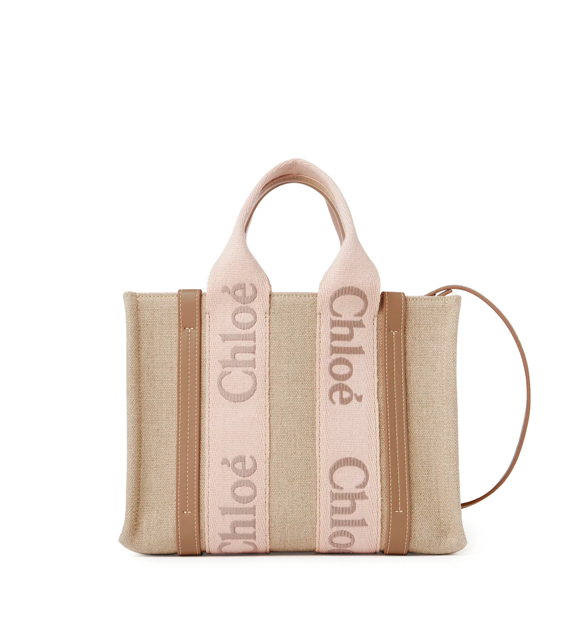 Small Woody Tote Bag in Linen