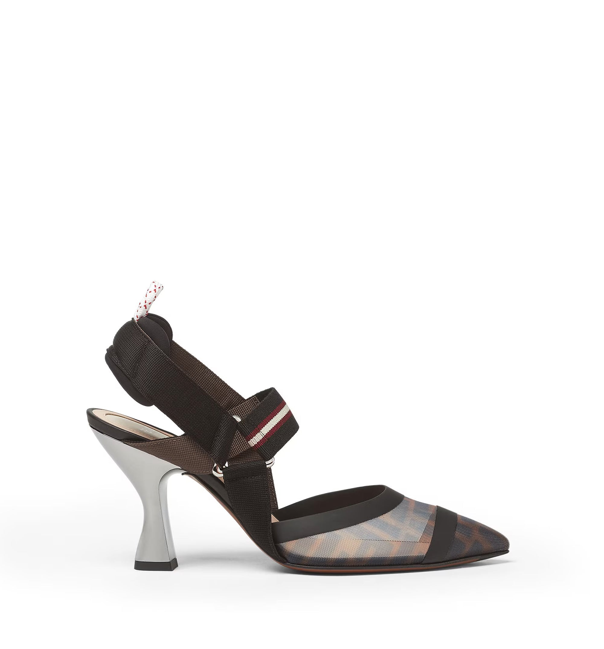 Colibrì technical mesh slingback with FF print