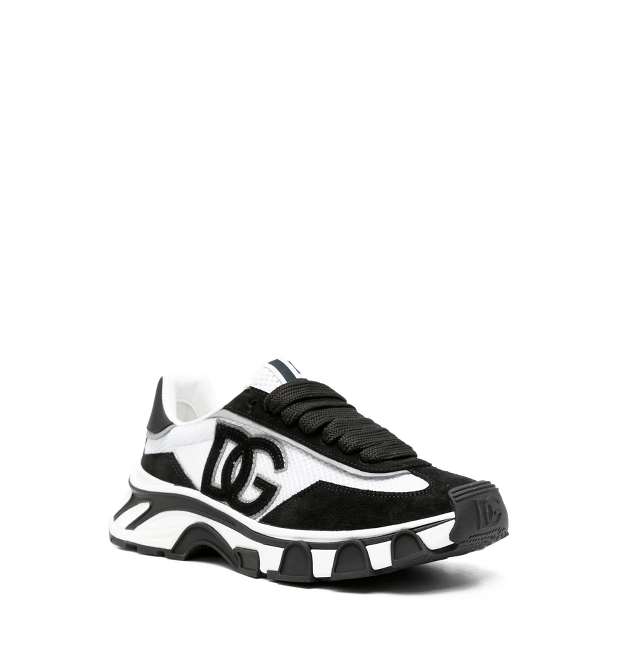 DG country road nylon and leather sneakers