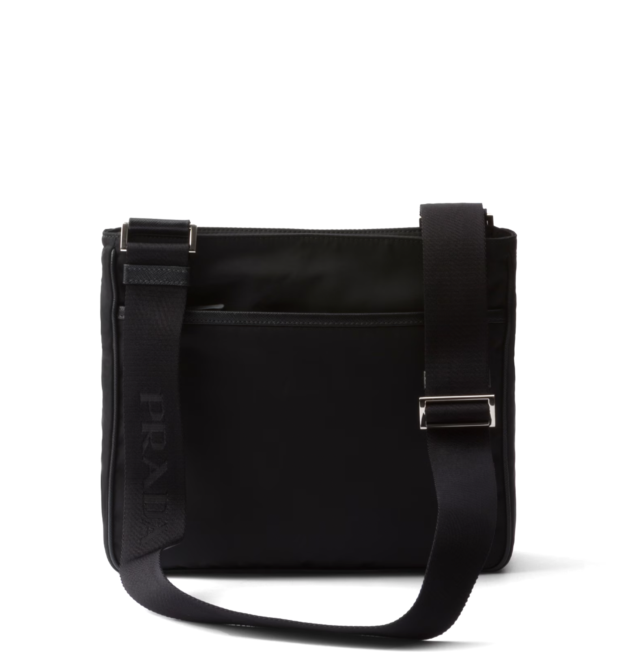 Re-Nylon and Saffiano leather shoulder bag