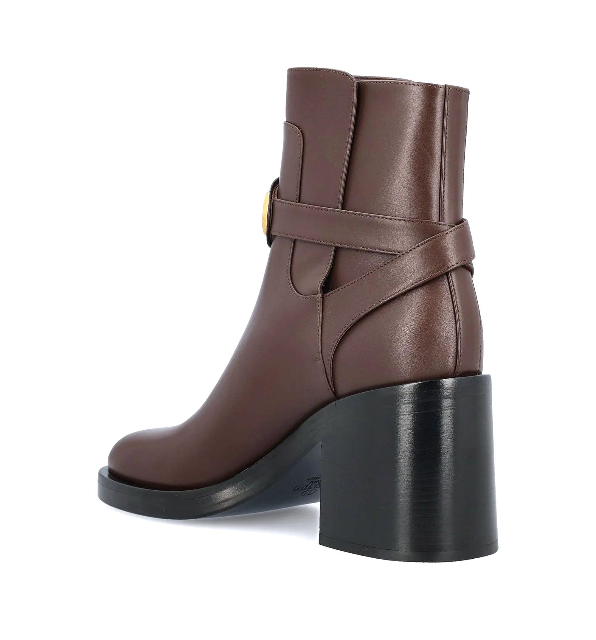 VLogo Signature Block Heel Ankle Boots