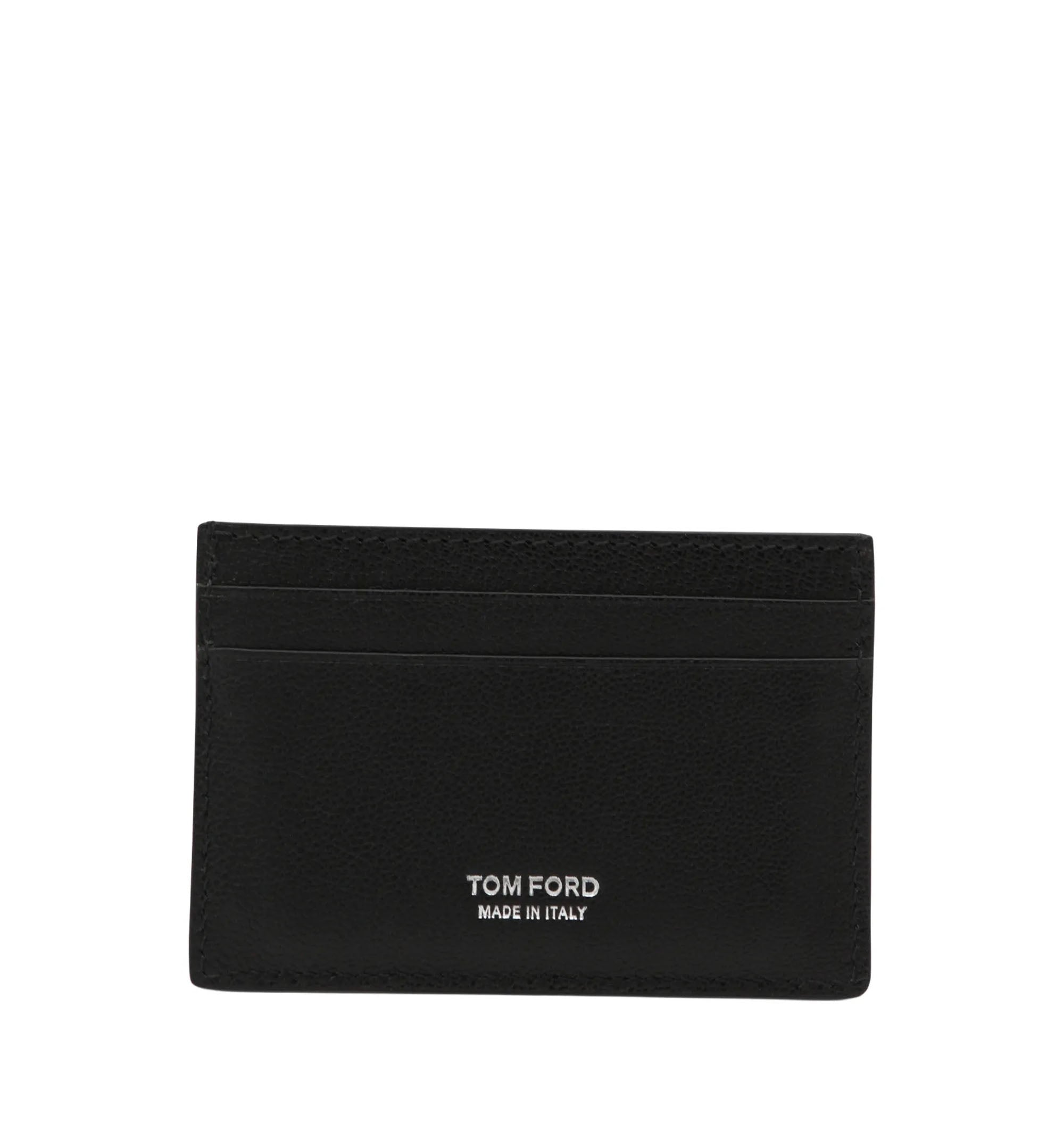 Black Leather Card Holder