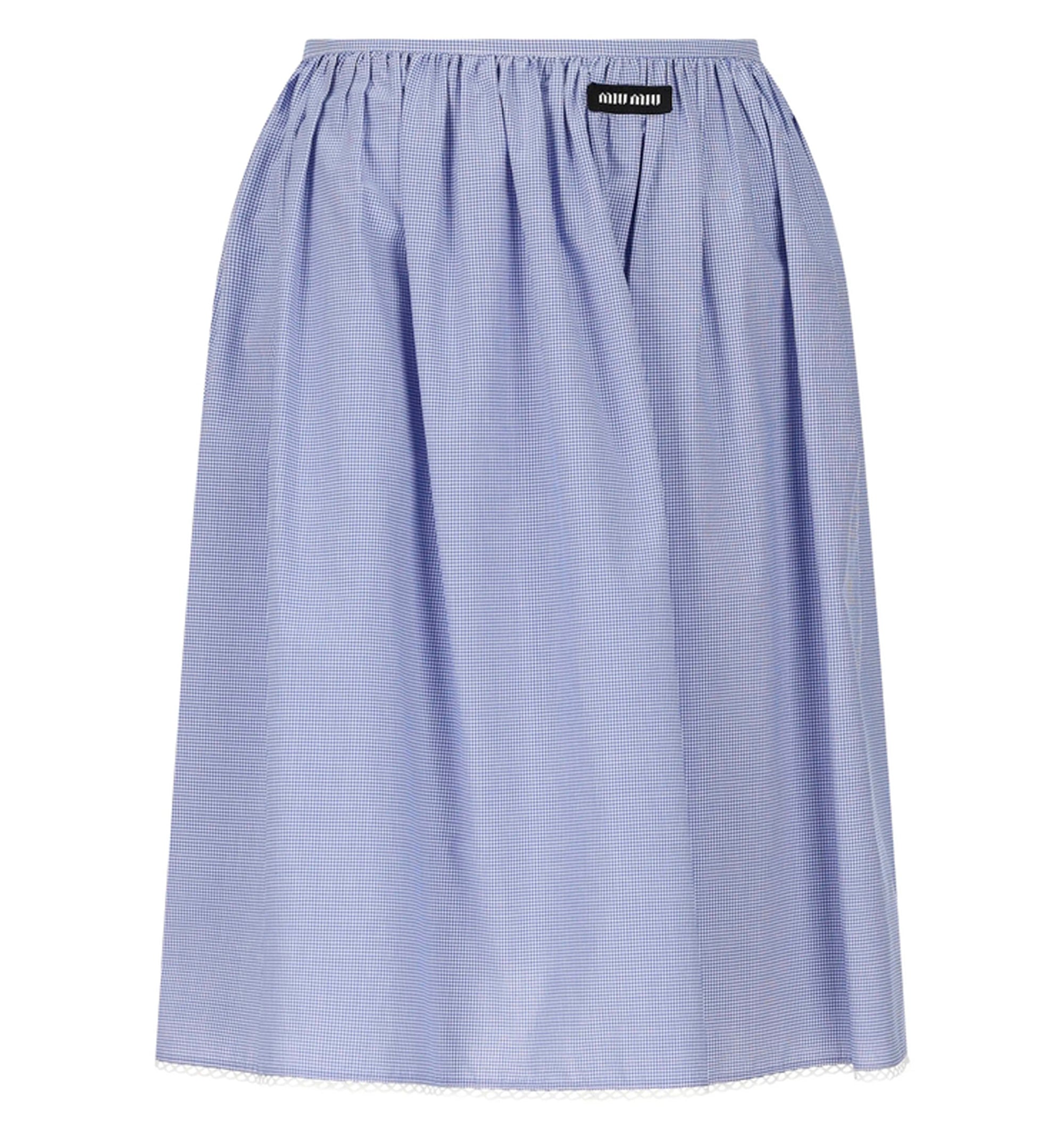 Gingham check skirt