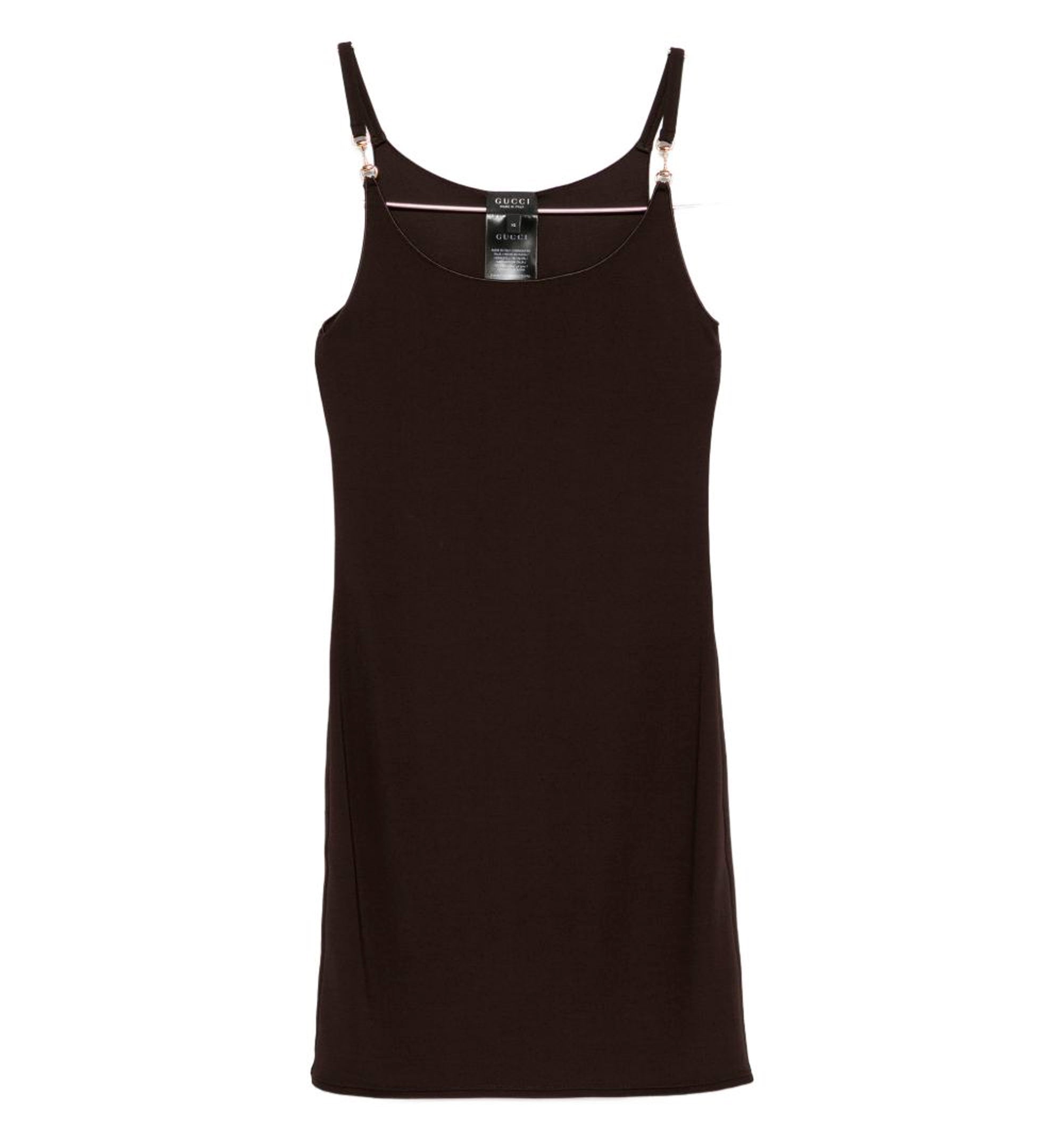 Viscose crêpe jersey dress with Horsebit