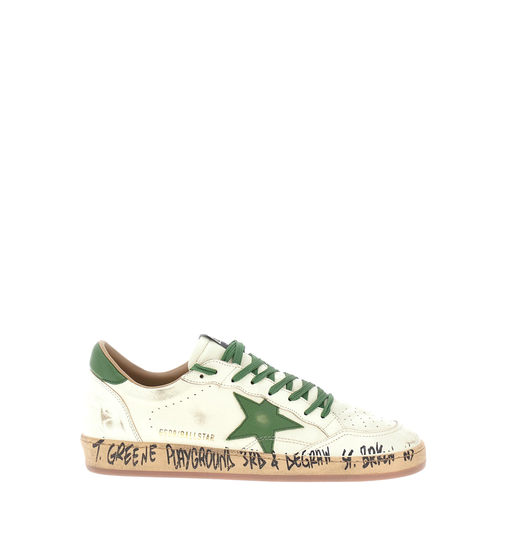 Ball Star low-top sneakers - White/Green