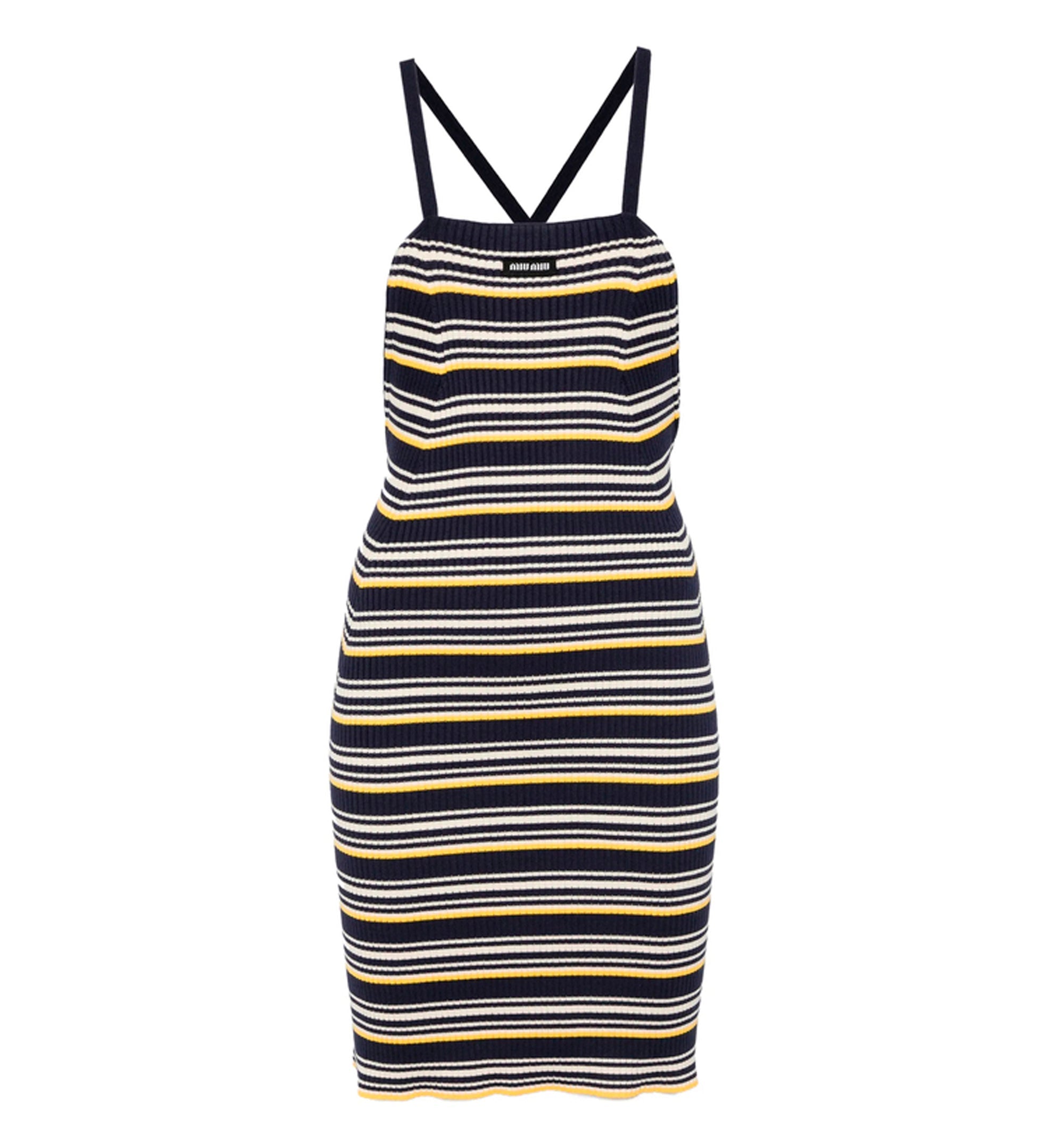 Cotton knit mini dress