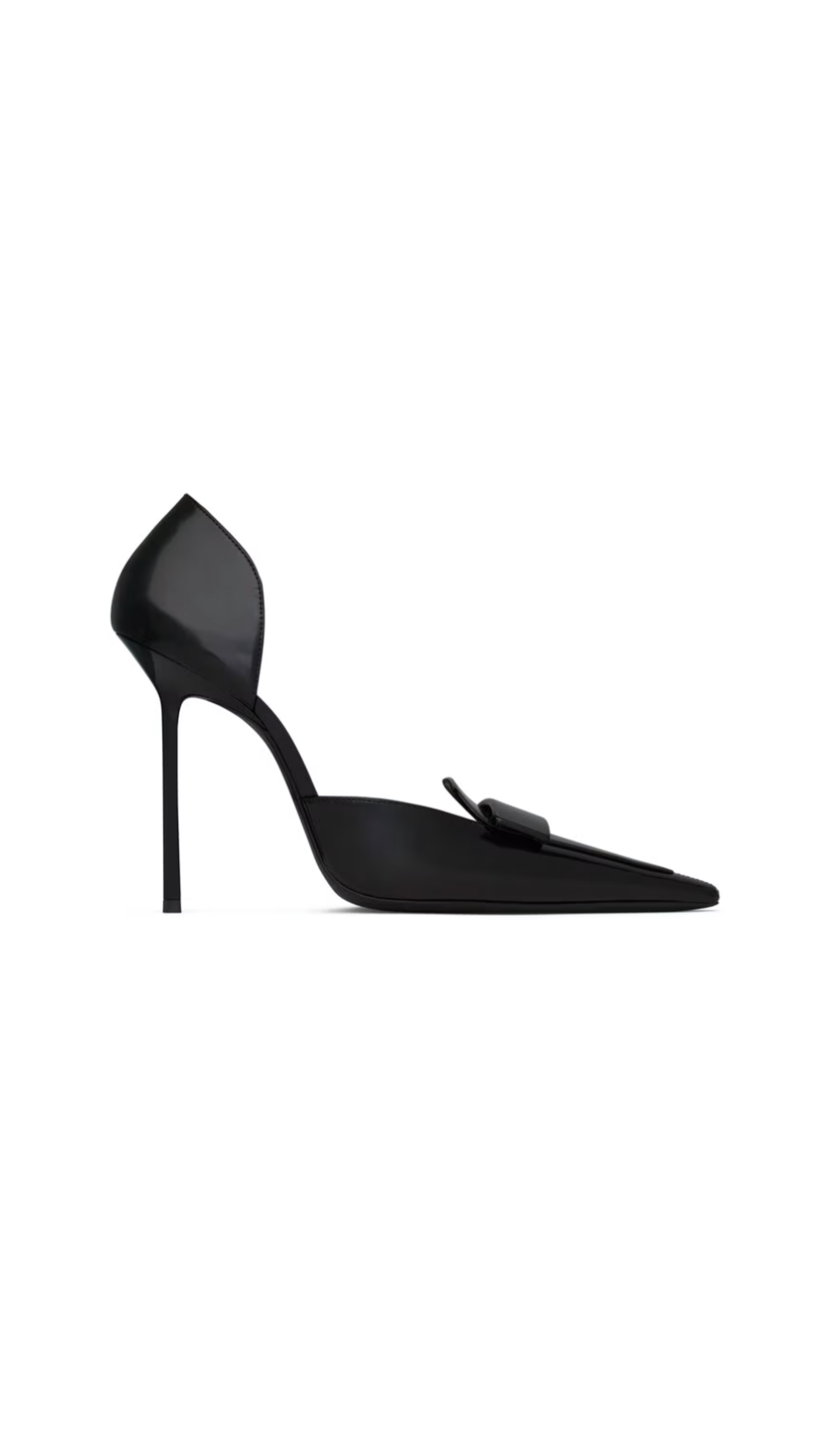 D'Orsay Pumps in Smooth Leather - Black