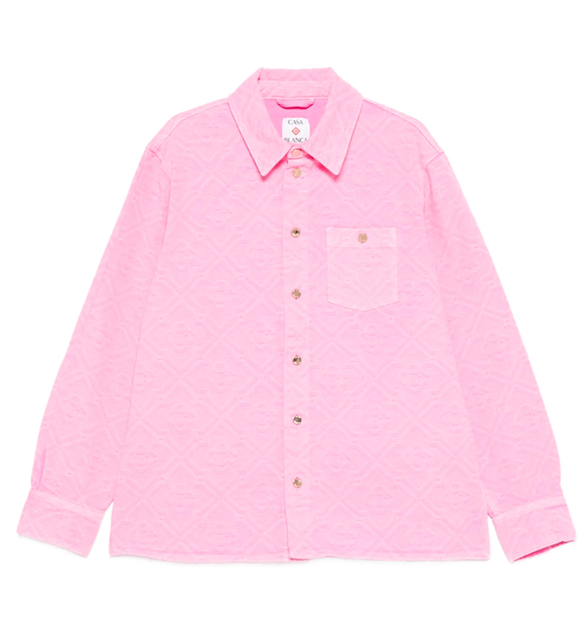 Laser Monogram Oversized Denim Shirt