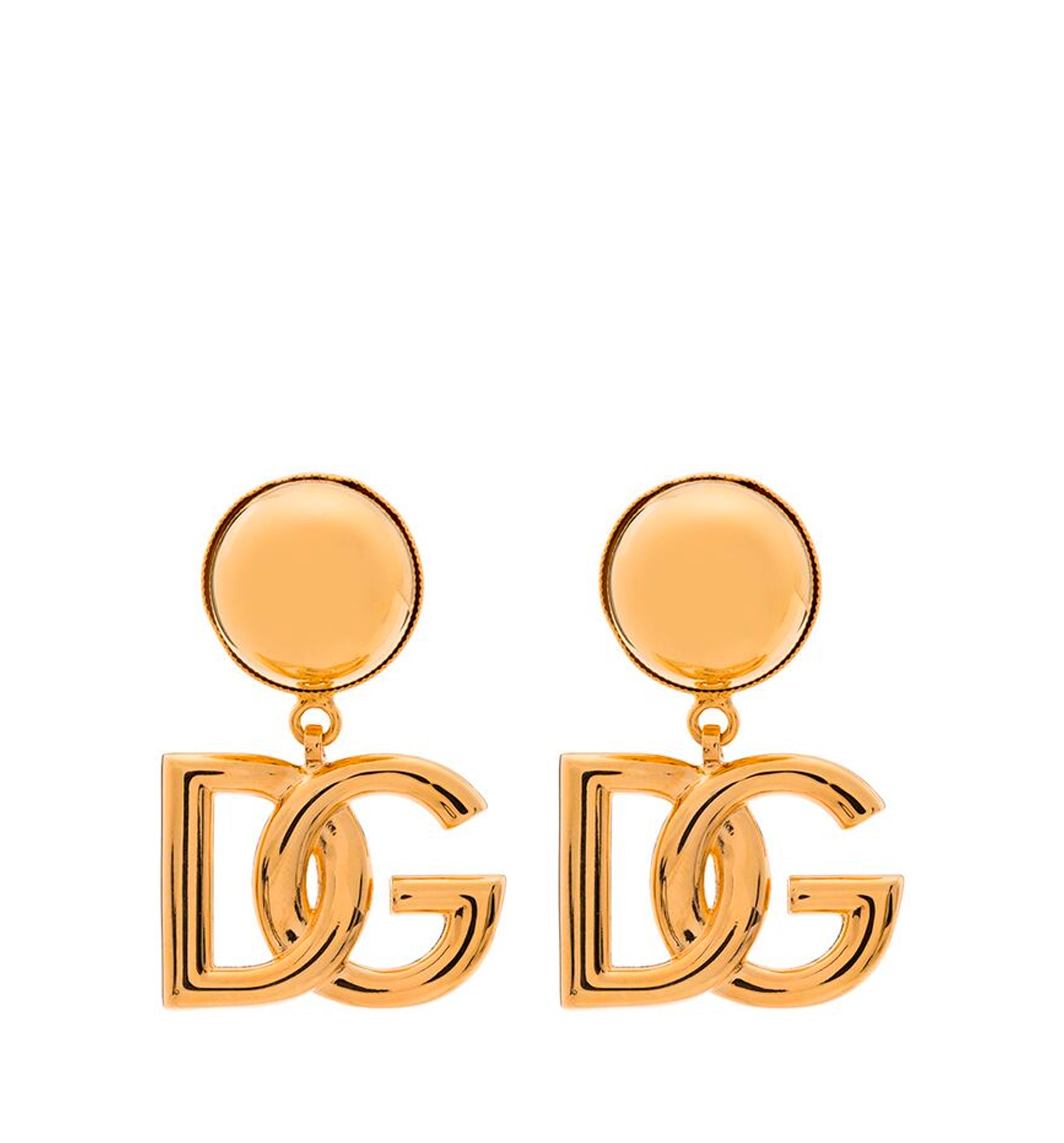 Clip-on earrings with DG logo