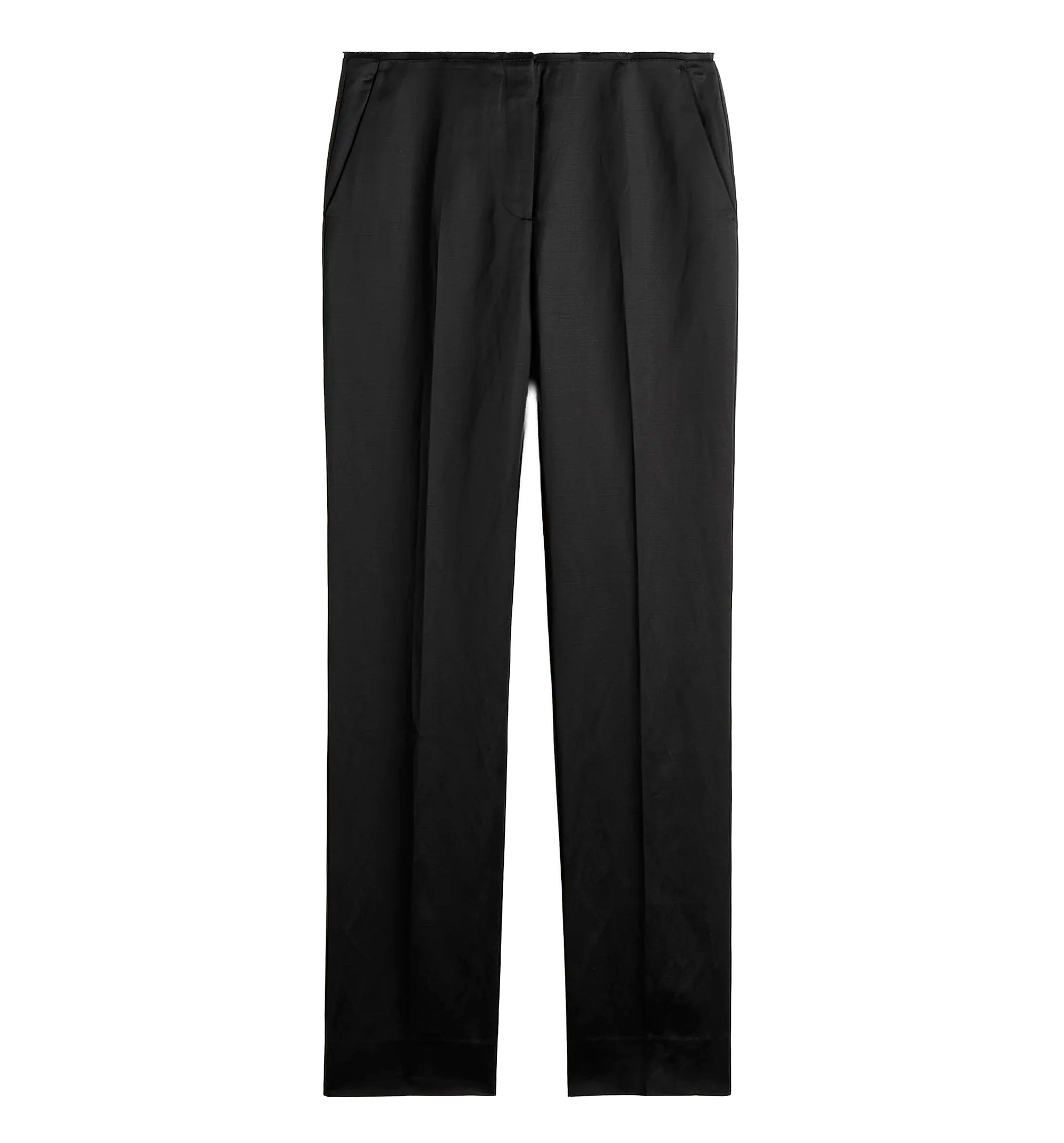 Easy raw edge trousers black