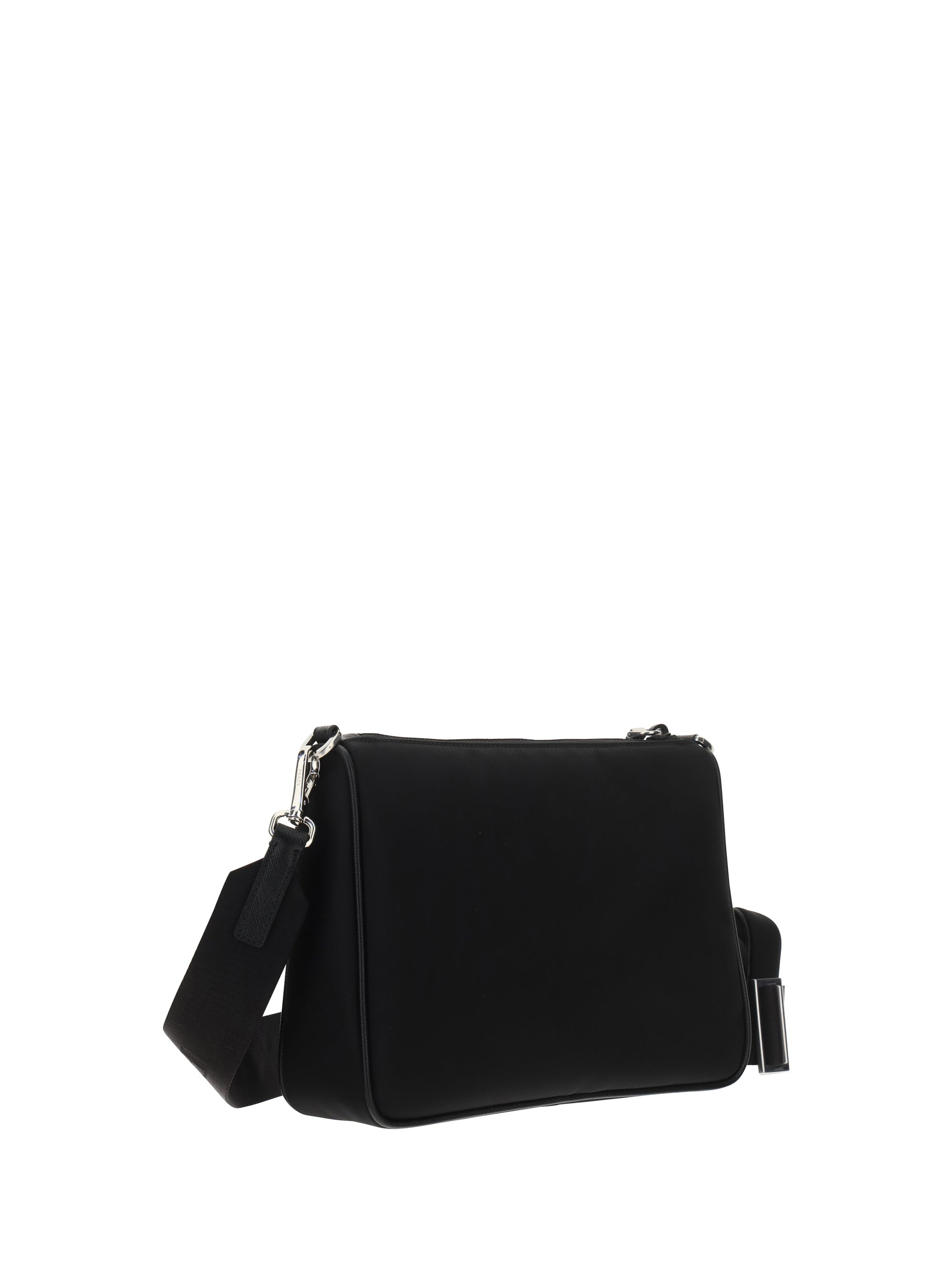 Re-Nylon and Saffiano Leather Shoulder Bag