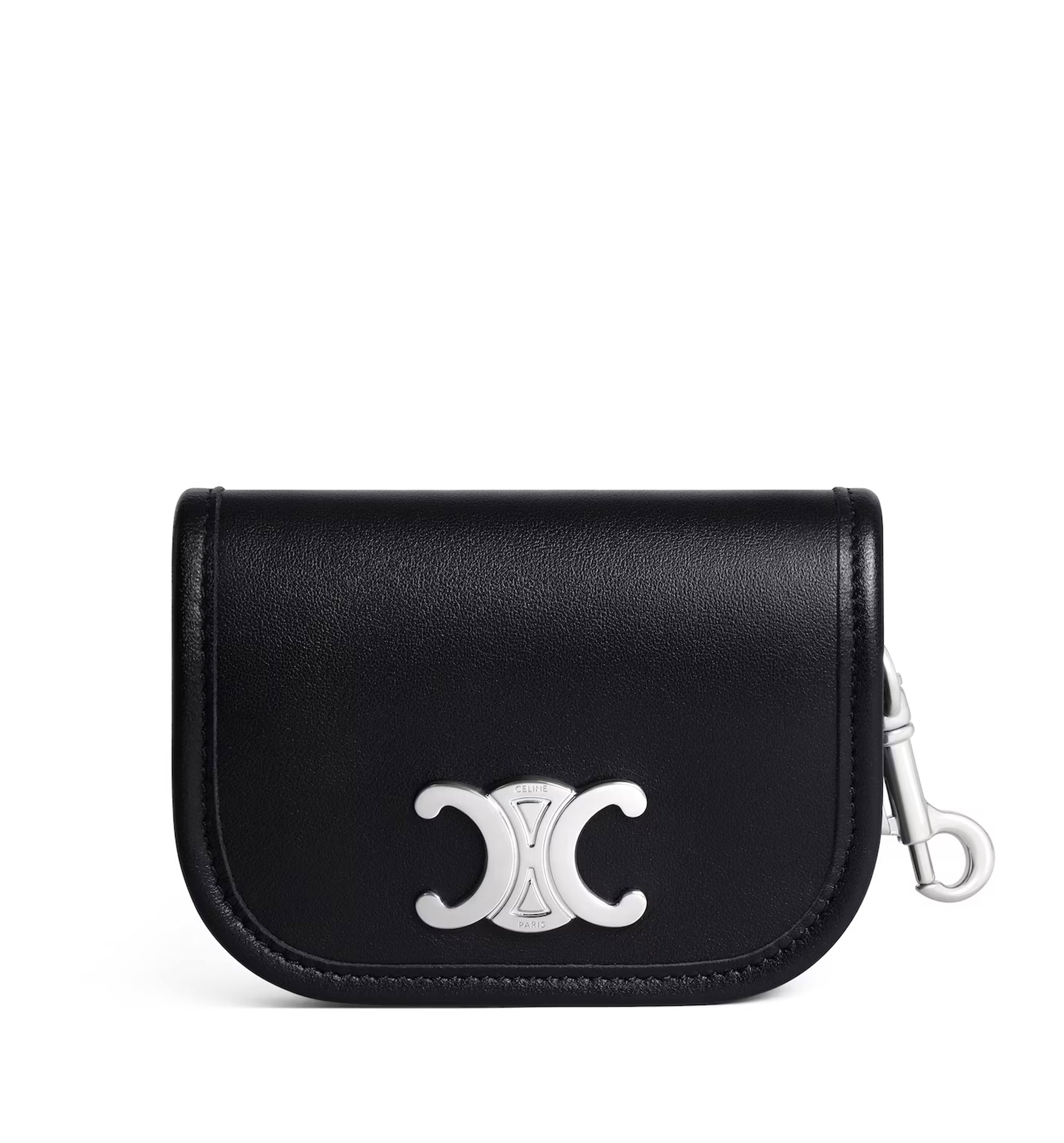 Keyring Nano Besace Triomphe In Smooth Calfskin