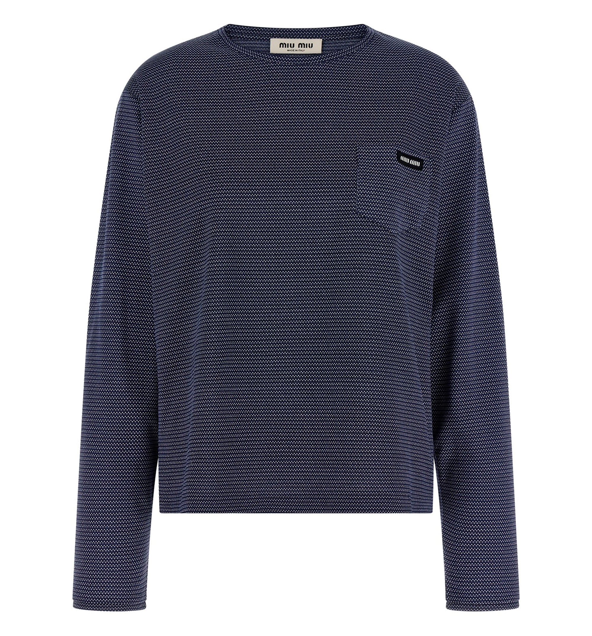 Jacquard jersey T-shirt