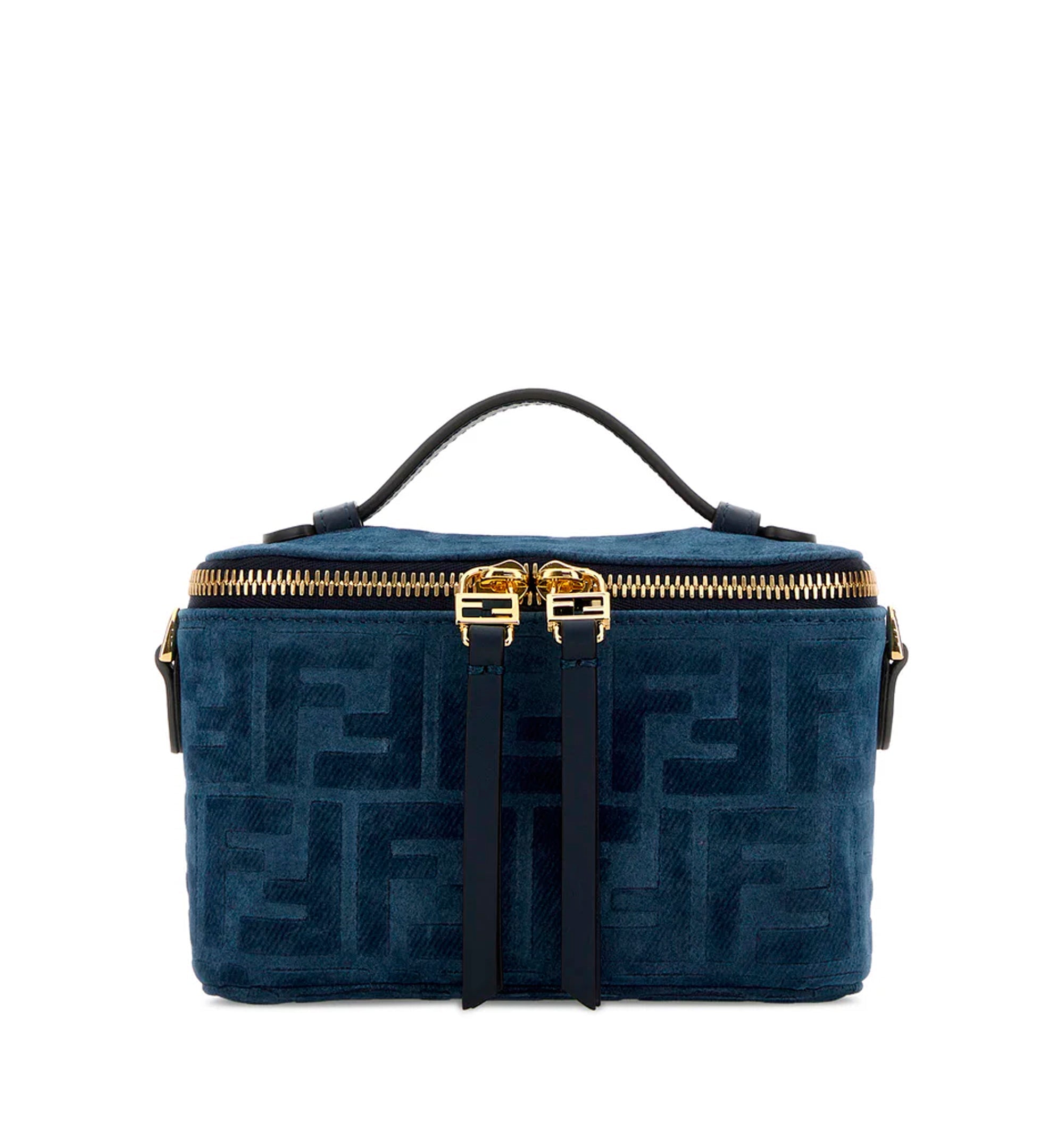 Blue velvet Fendi Vanity handbag