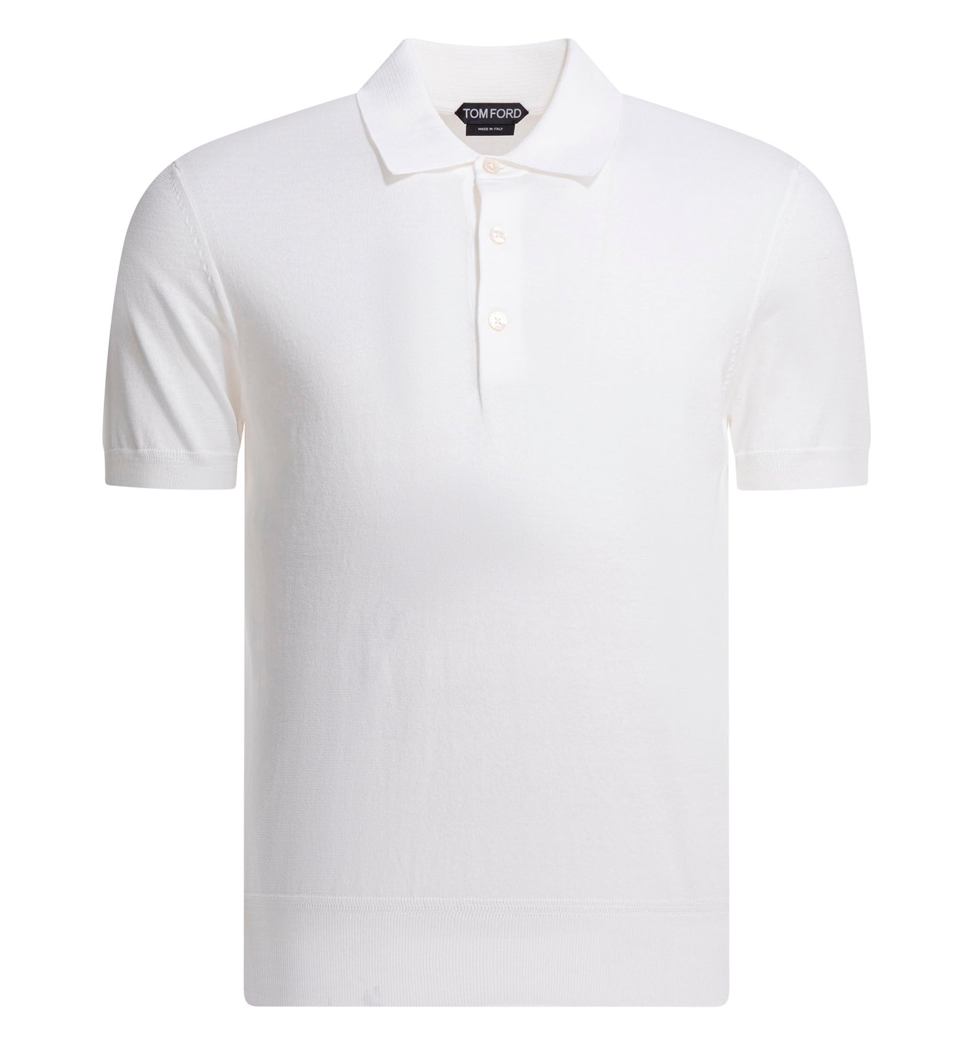 Cotton knit polo shirt