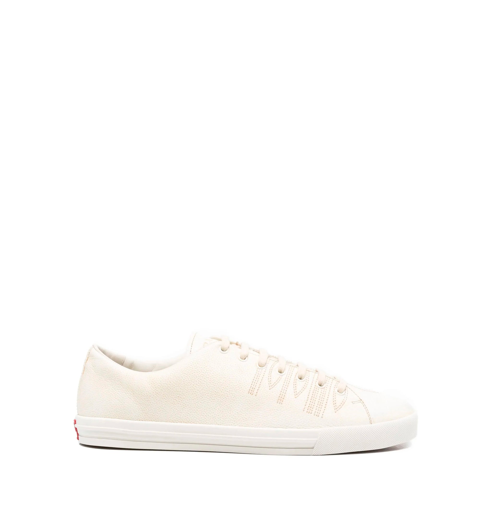 Aged-effect Leather Sneakers