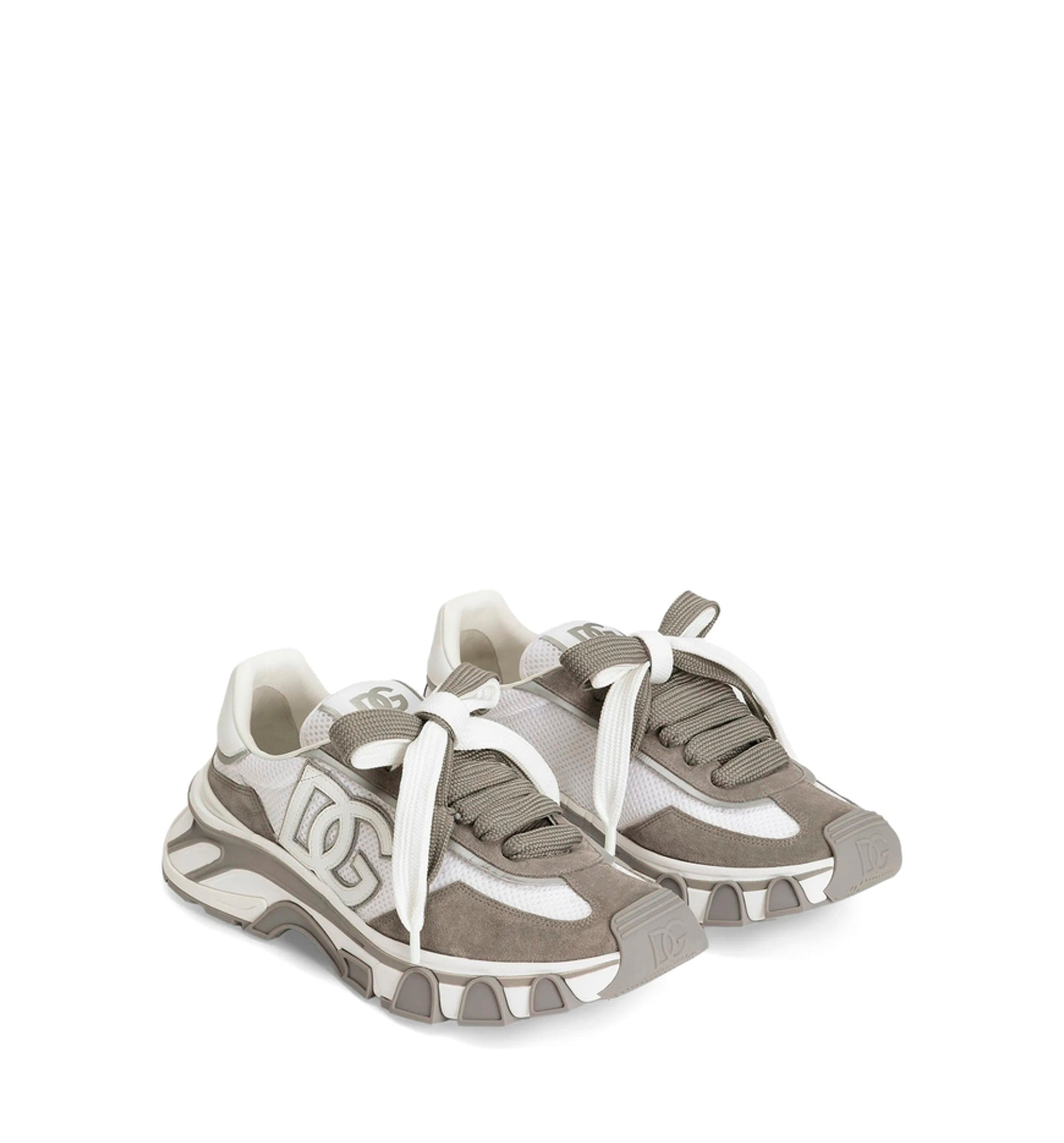 DG country road nylon and leather sneakers