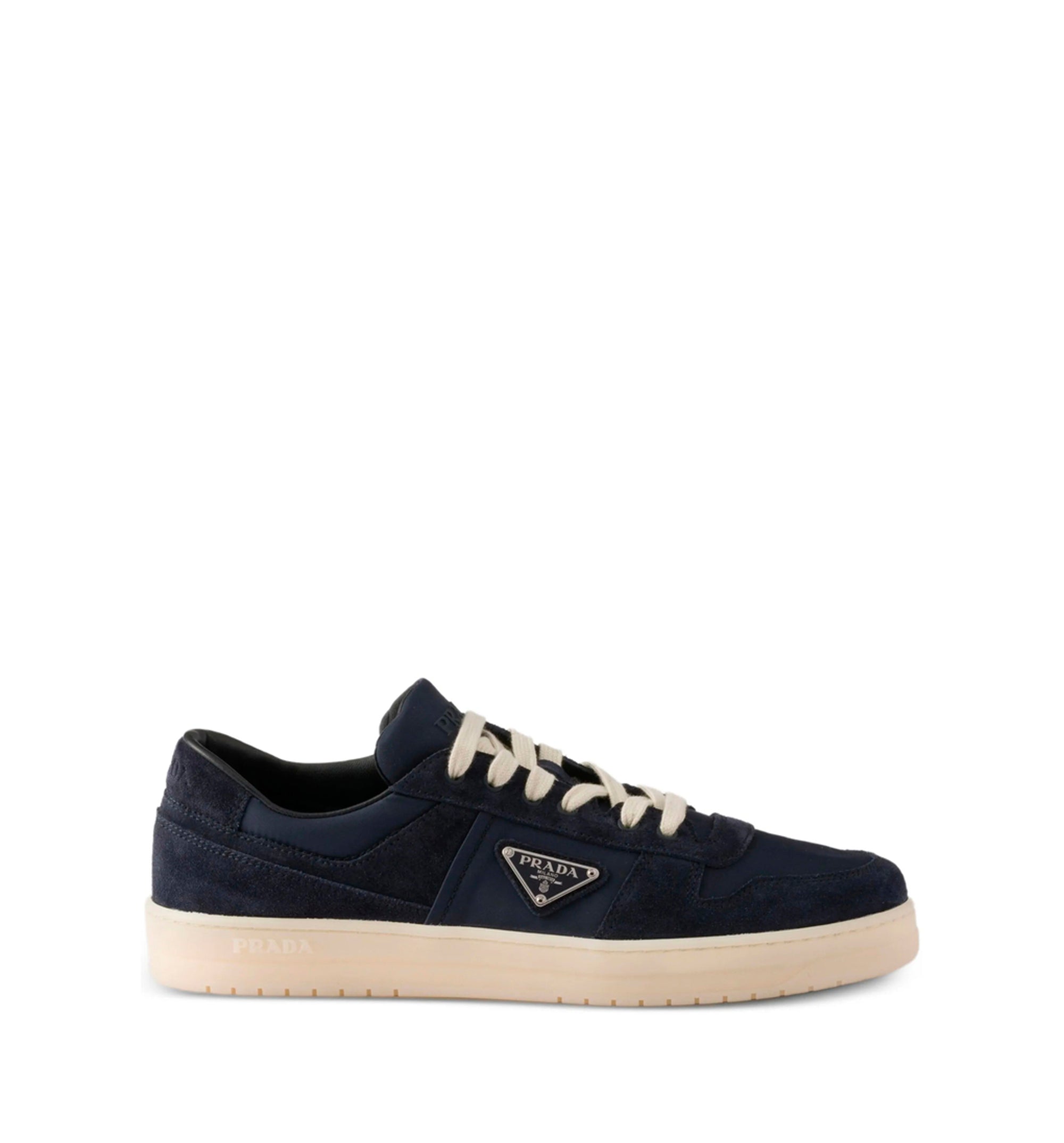 Downtown Re-Nylon and suede sneakers