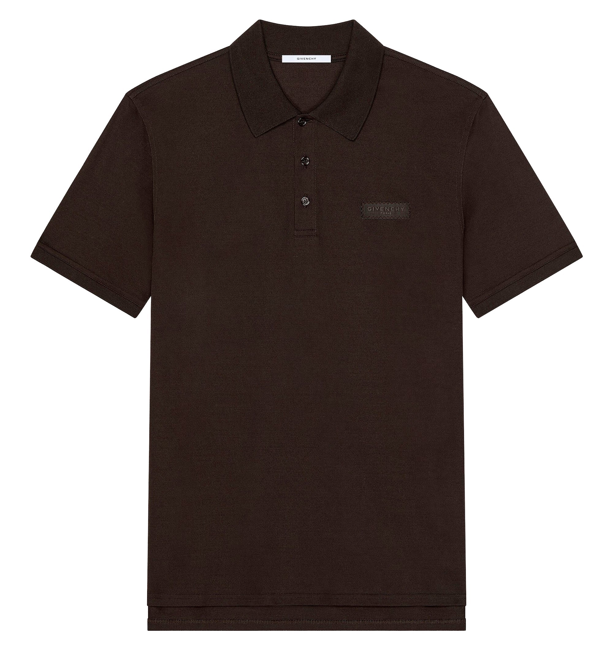 Polo in cotton with Givenchy Paris gros grain