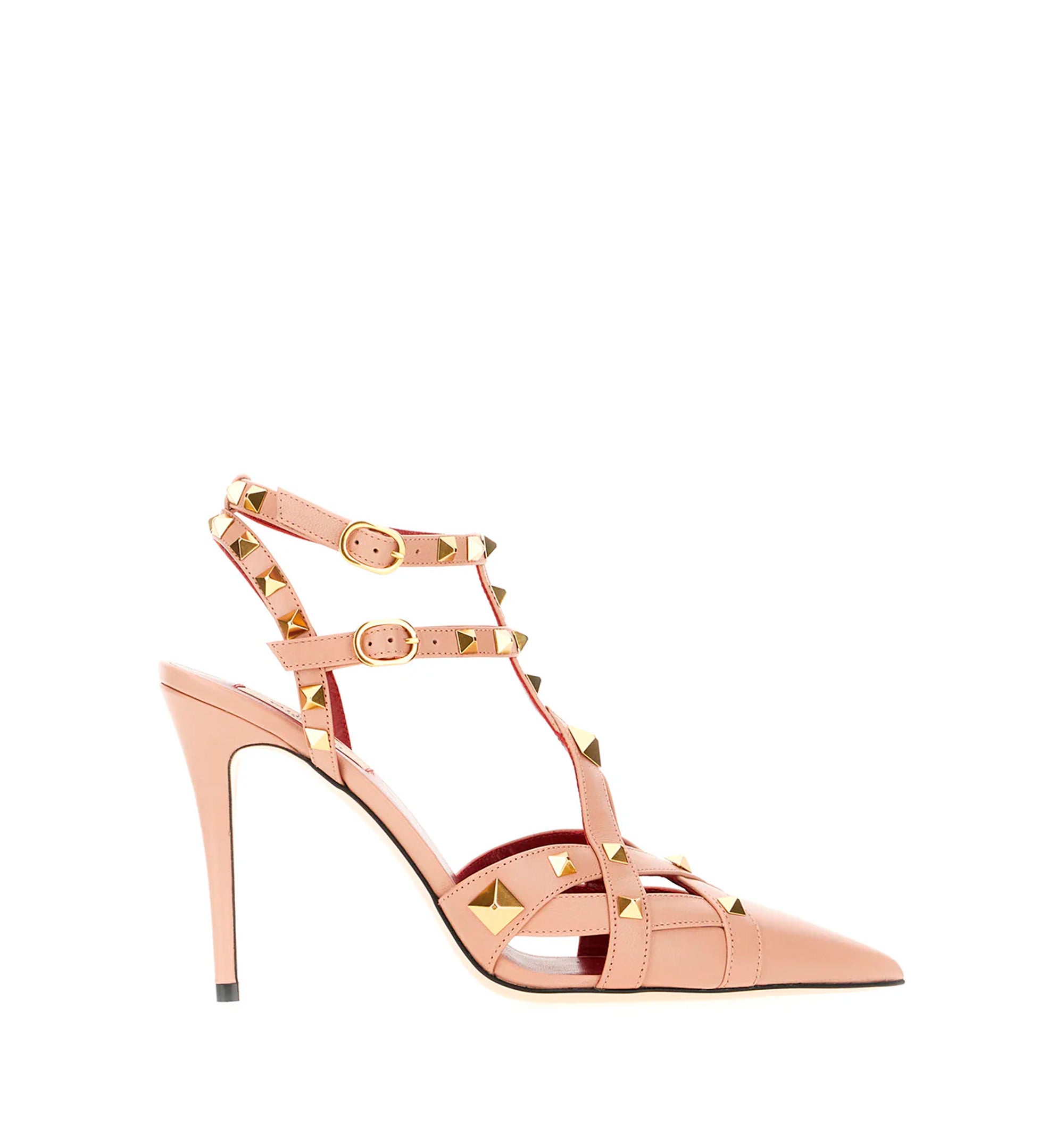 Pink leather Studdy pumps