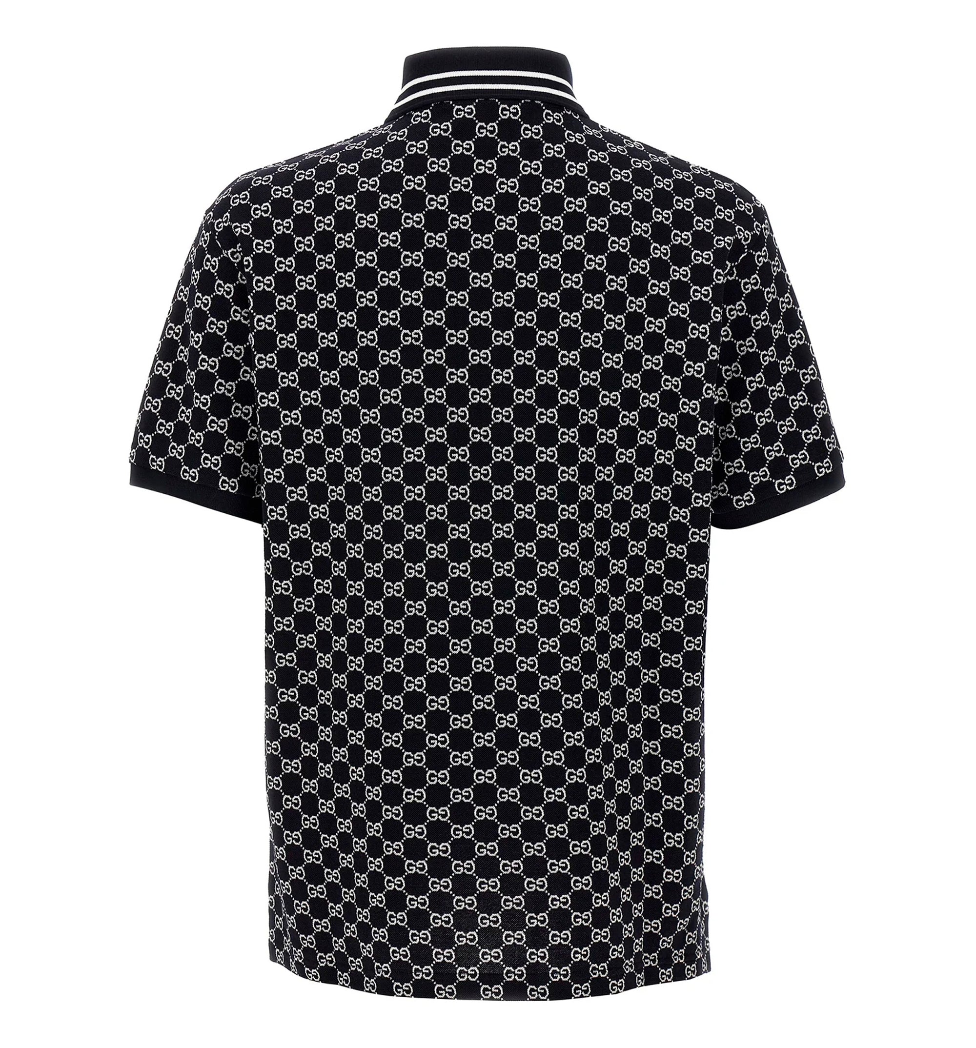 Gucci GG Piquet Jacquard Polo Shirt