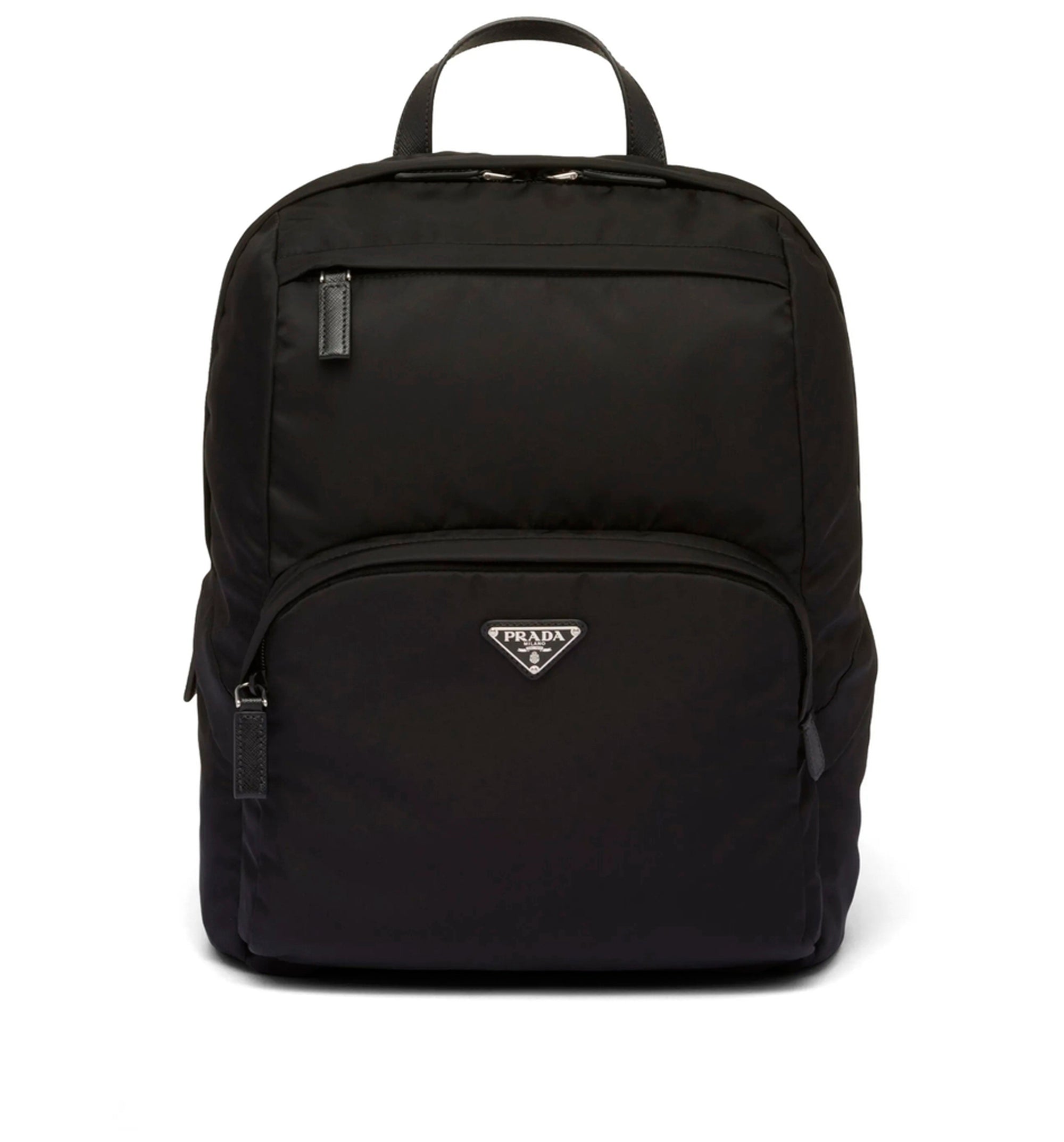 Re-Nylon and Saffiano leather backpack