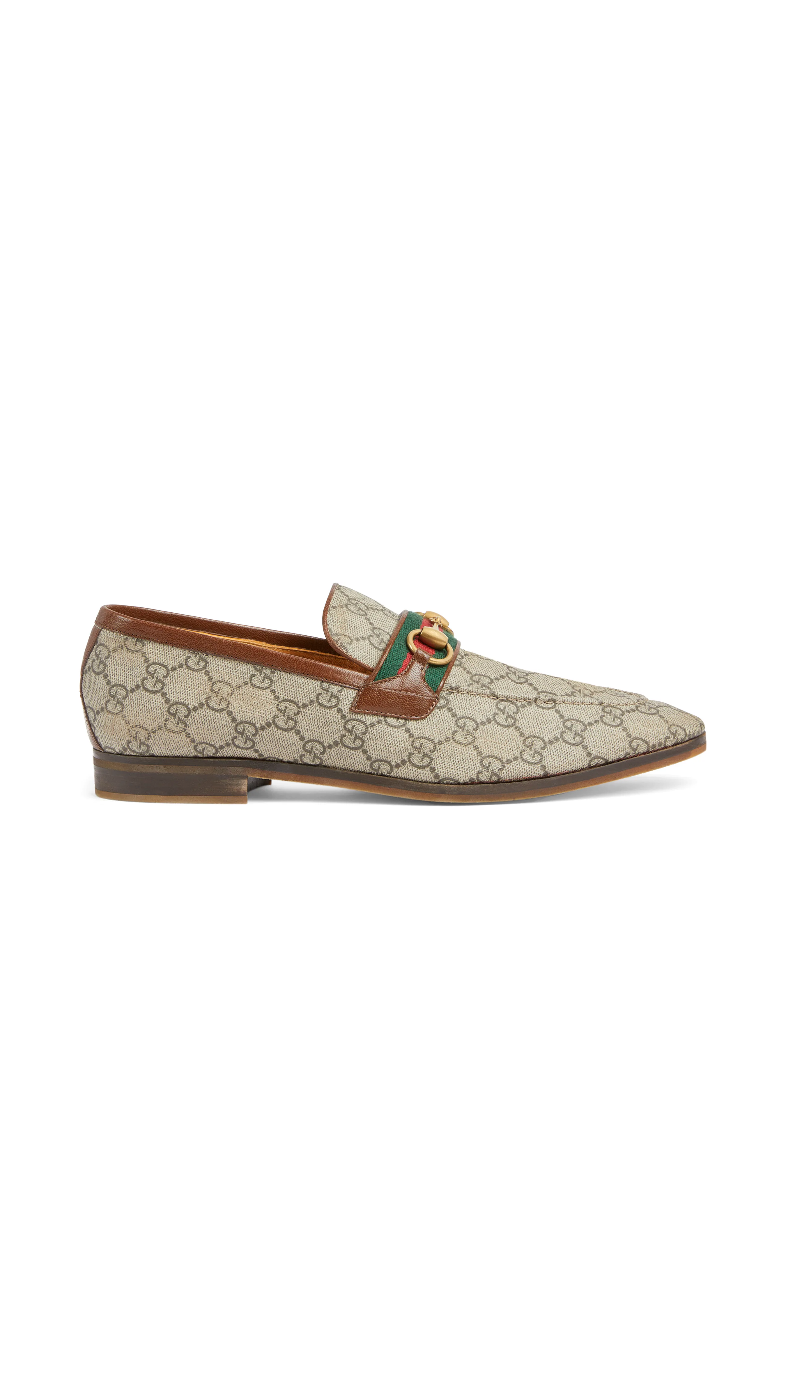Men's GG Loafer with Horsebit - Beige/Ebony