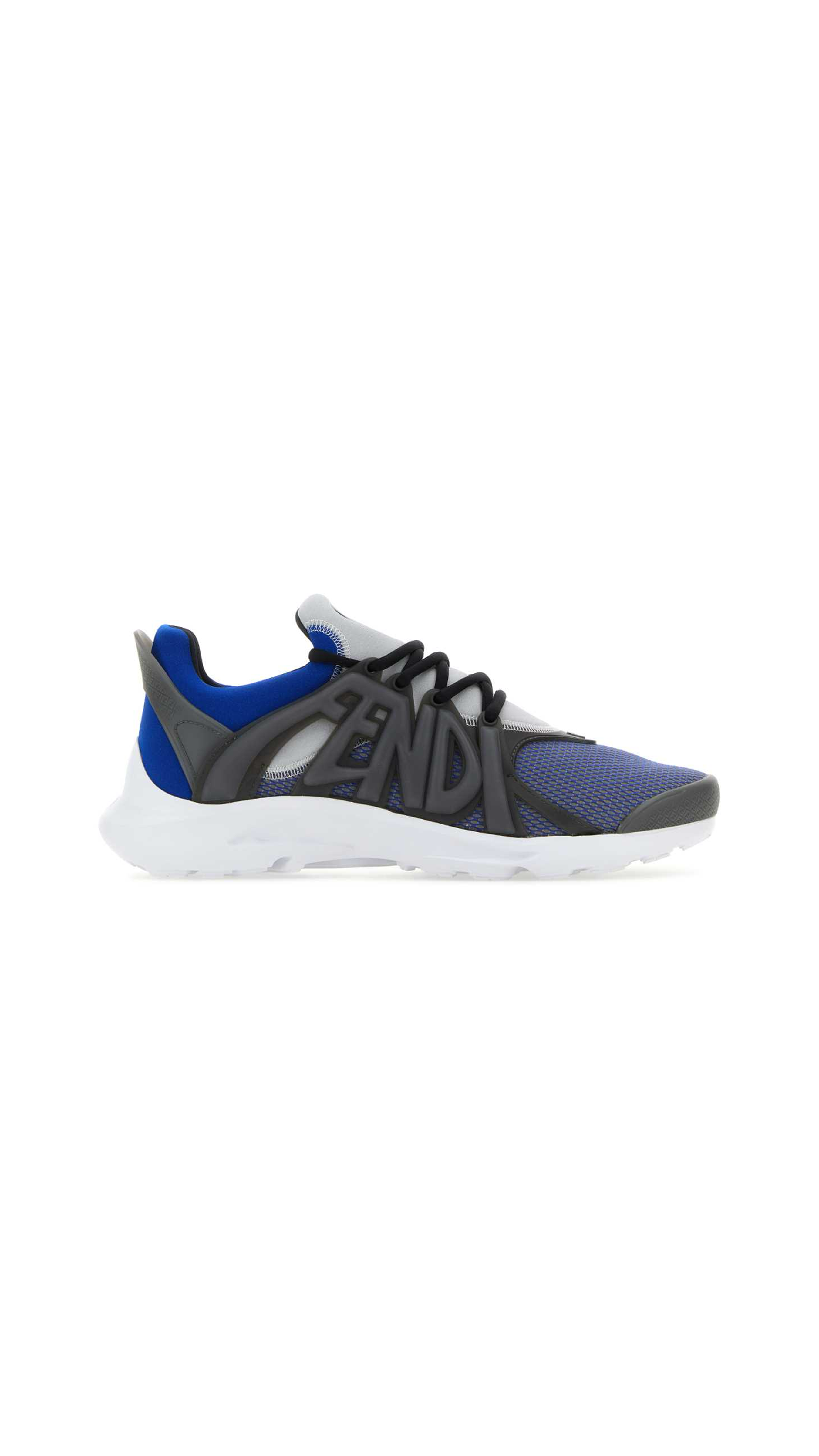 Men's Fendi Tag Sneakers - Black/Blue