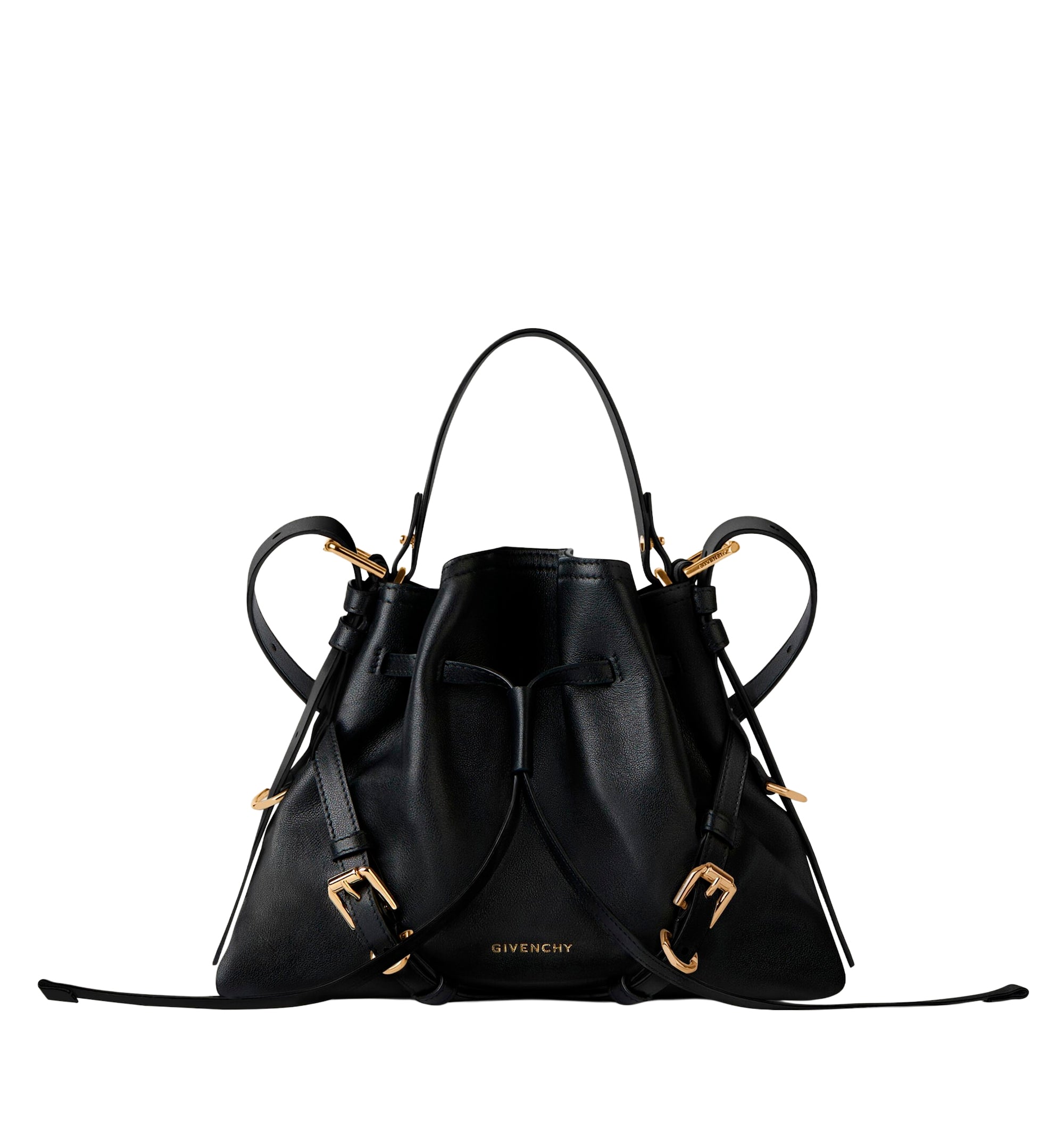 Small Voyou Bucket bag in shiny leather